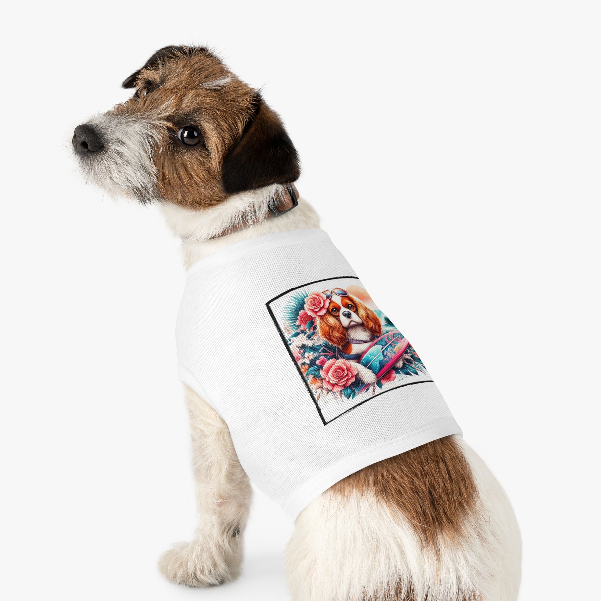 Pet Tank Top Cavalier King Charles Spaniel Pets Printify