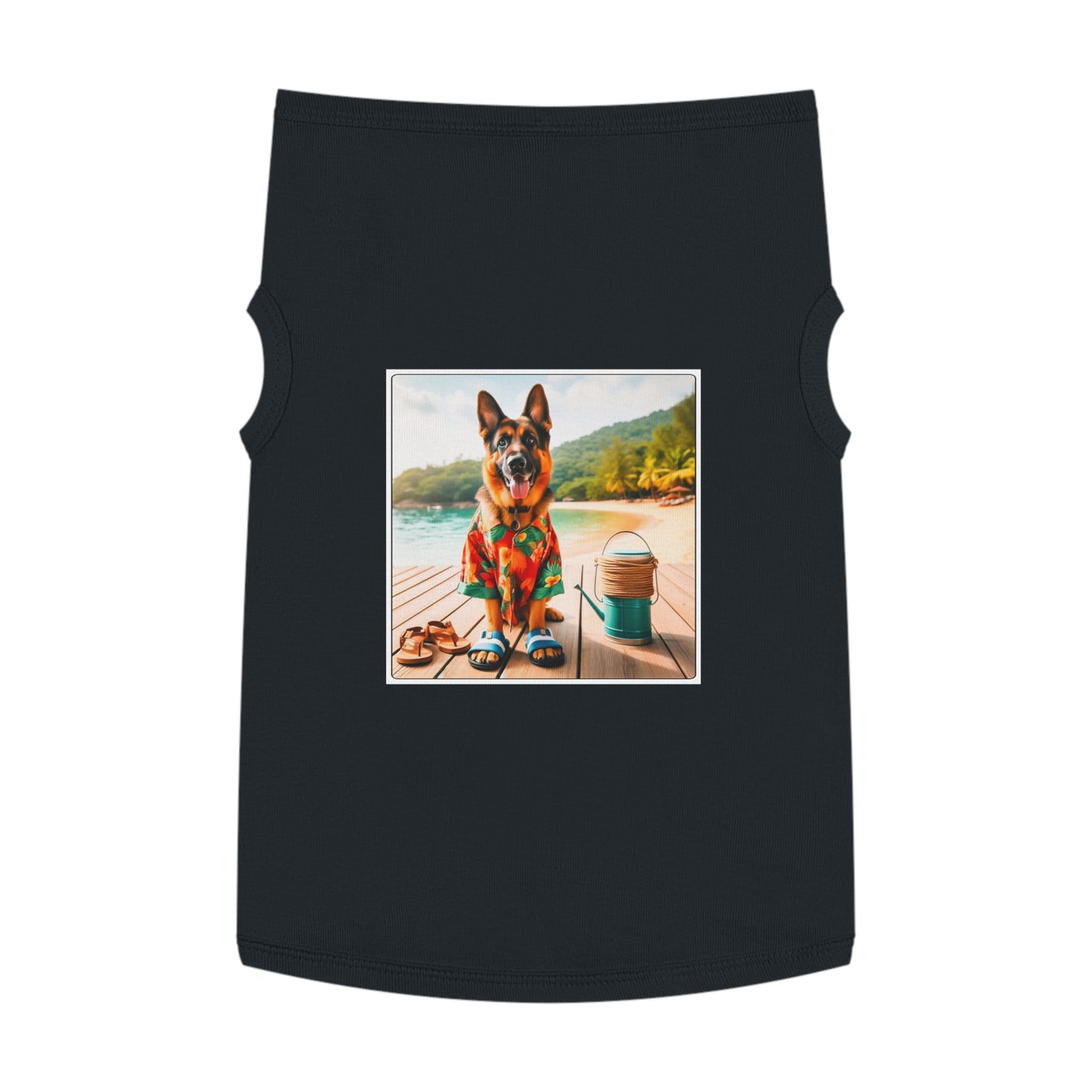 Pet Tank Top German Shepherd Pets Printify XL Black 