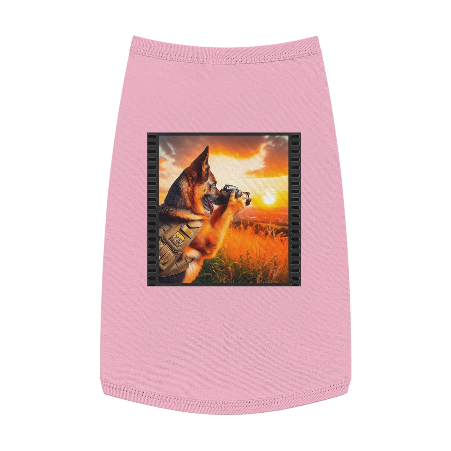 Pet Tank Top German Shepherd Pets Printify L Pink