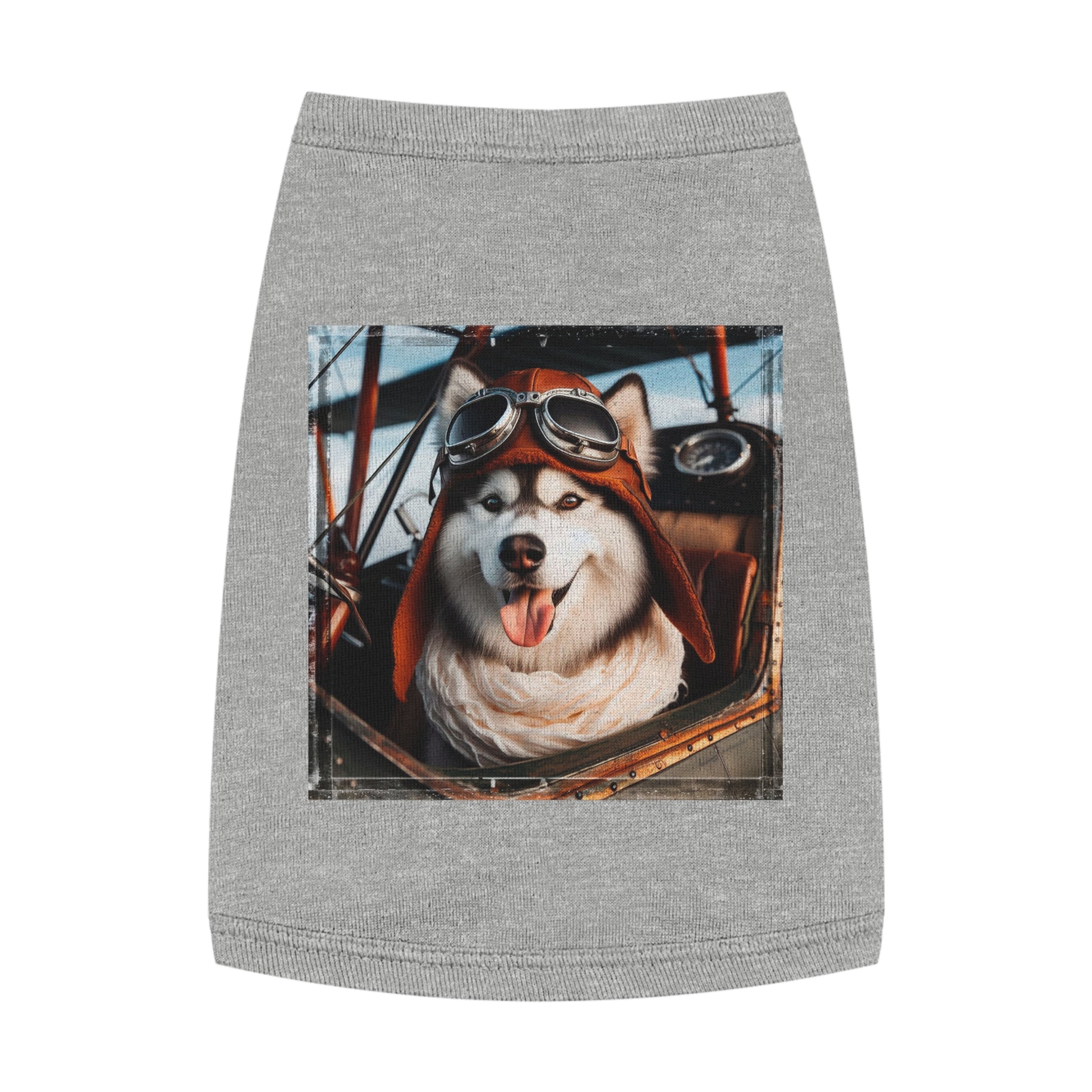 Pet Tank Top Husky Pets Printify M Heather 