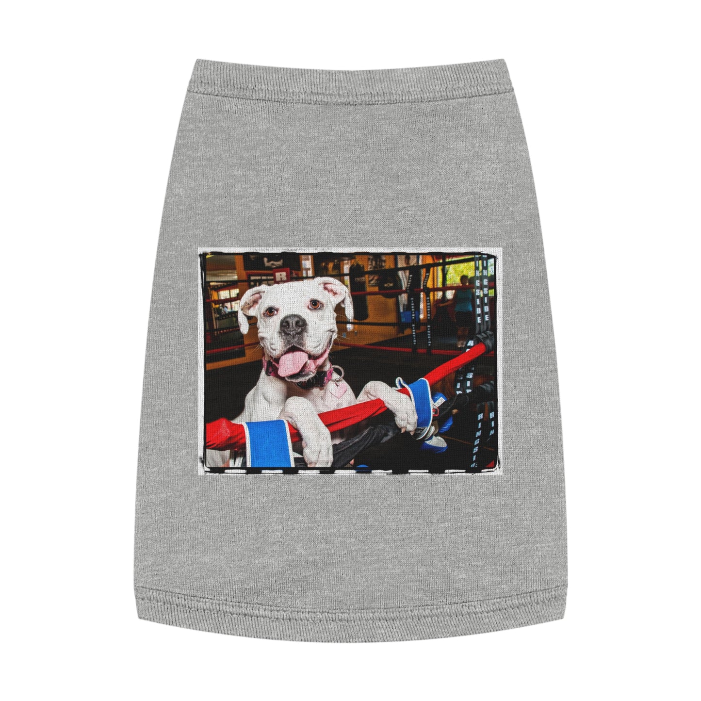 Pet Tank Top Boxer Pets Printify M Heather 