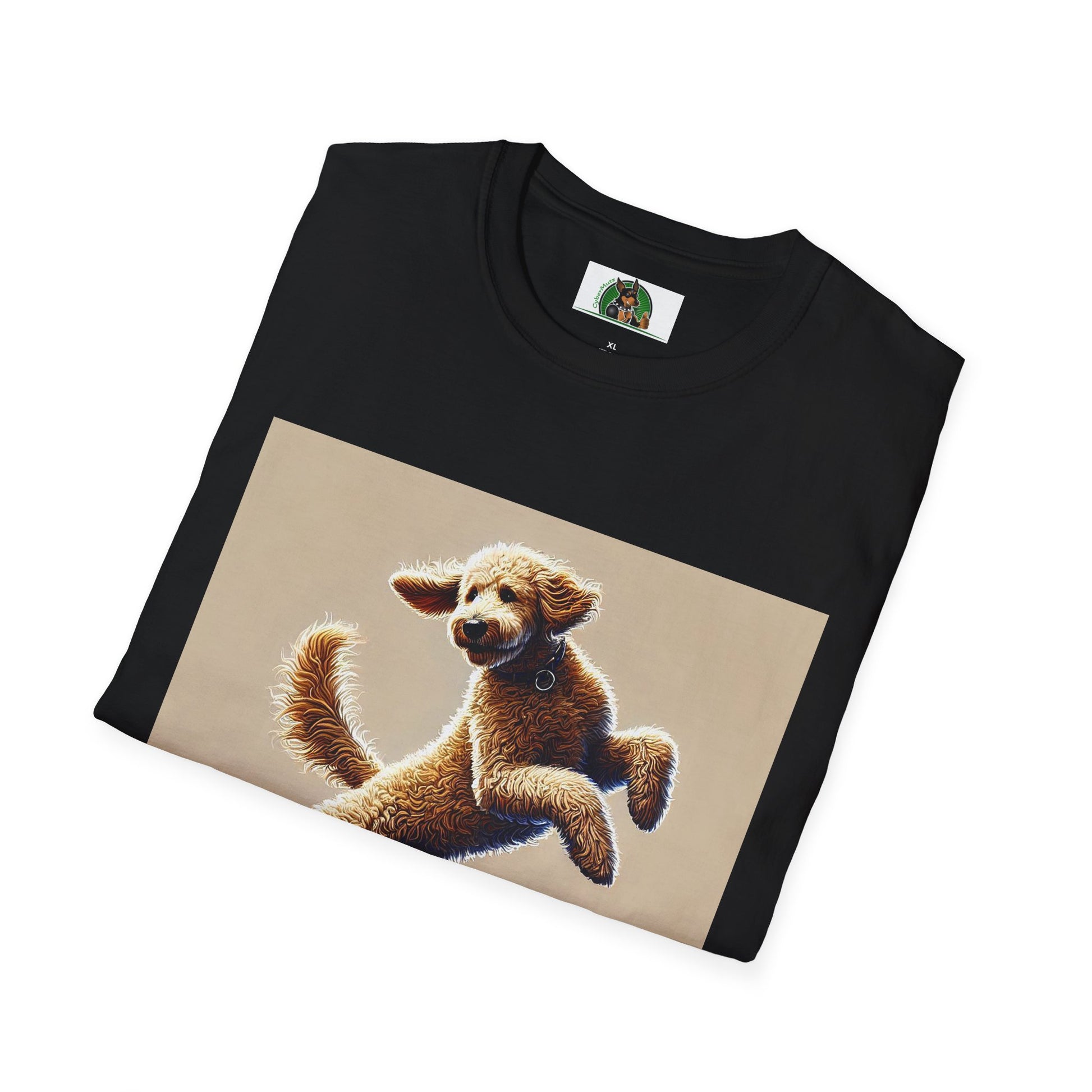 Dancing Golden Doodle T-Shirt T-Shirt Printify