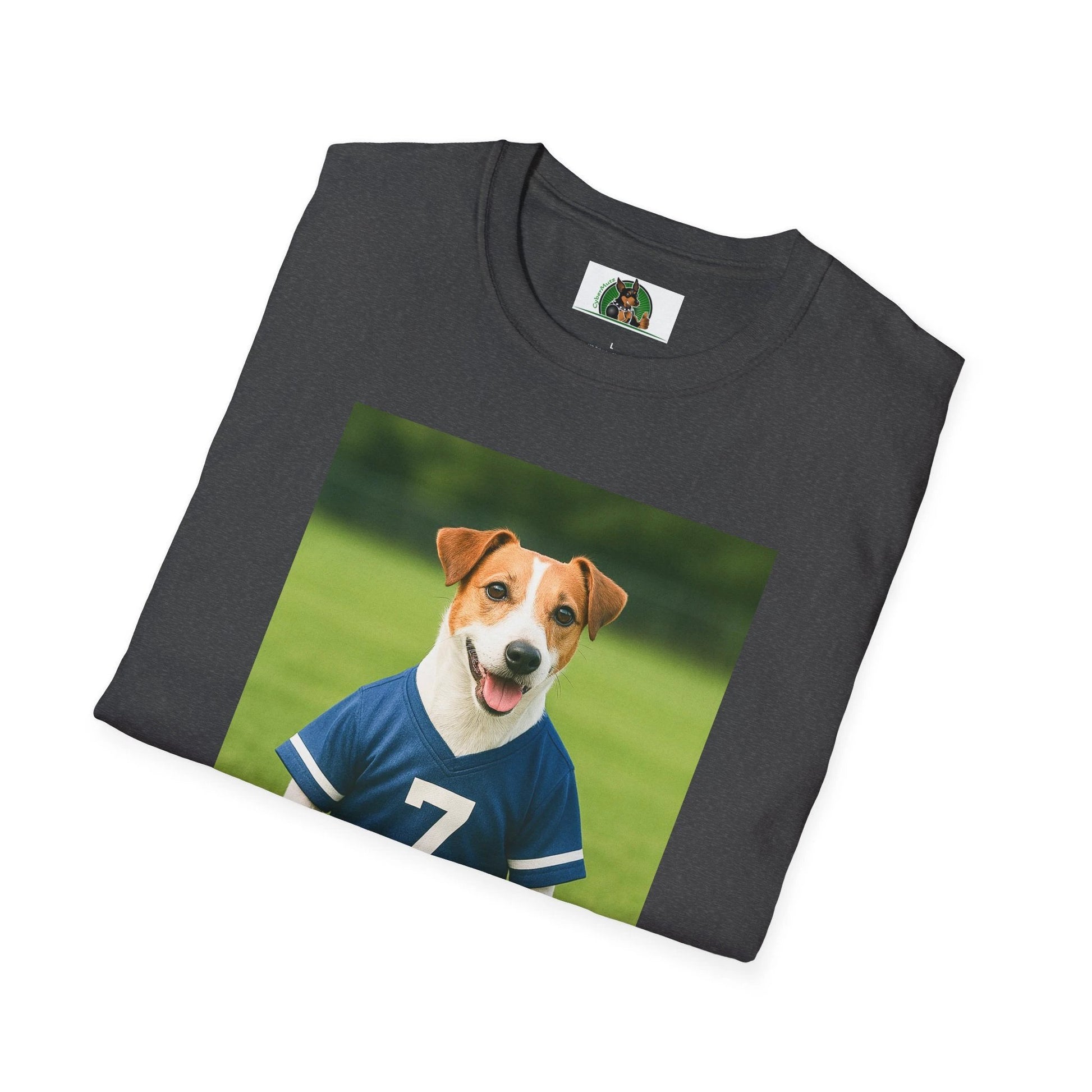 Jack Russell Soccer T-Shirt — Sports Dog Tee for Fans & Pet Lovers T-Shirt Printify