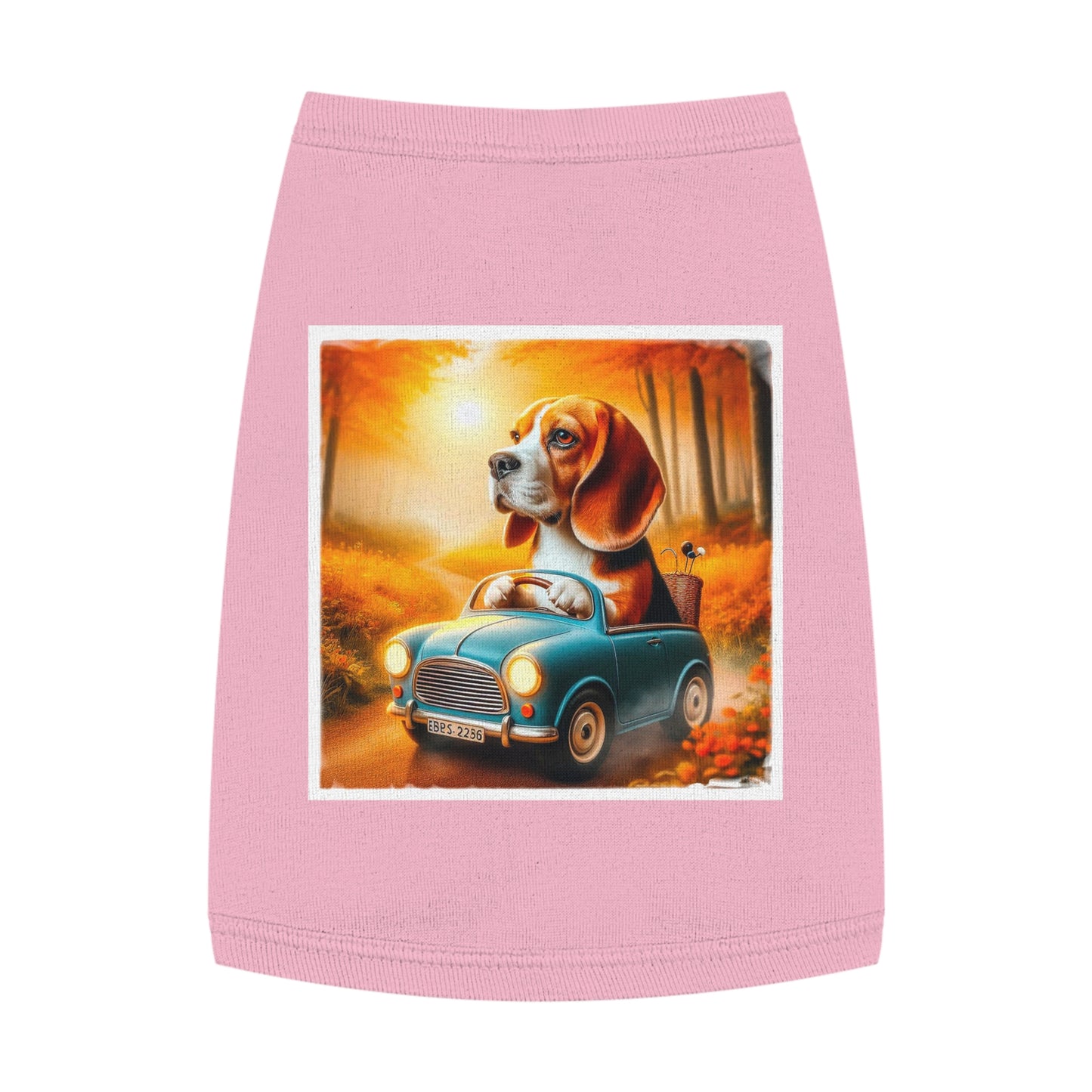 Pet Tank Top Wacky Beagle Pets Printify M Pink 