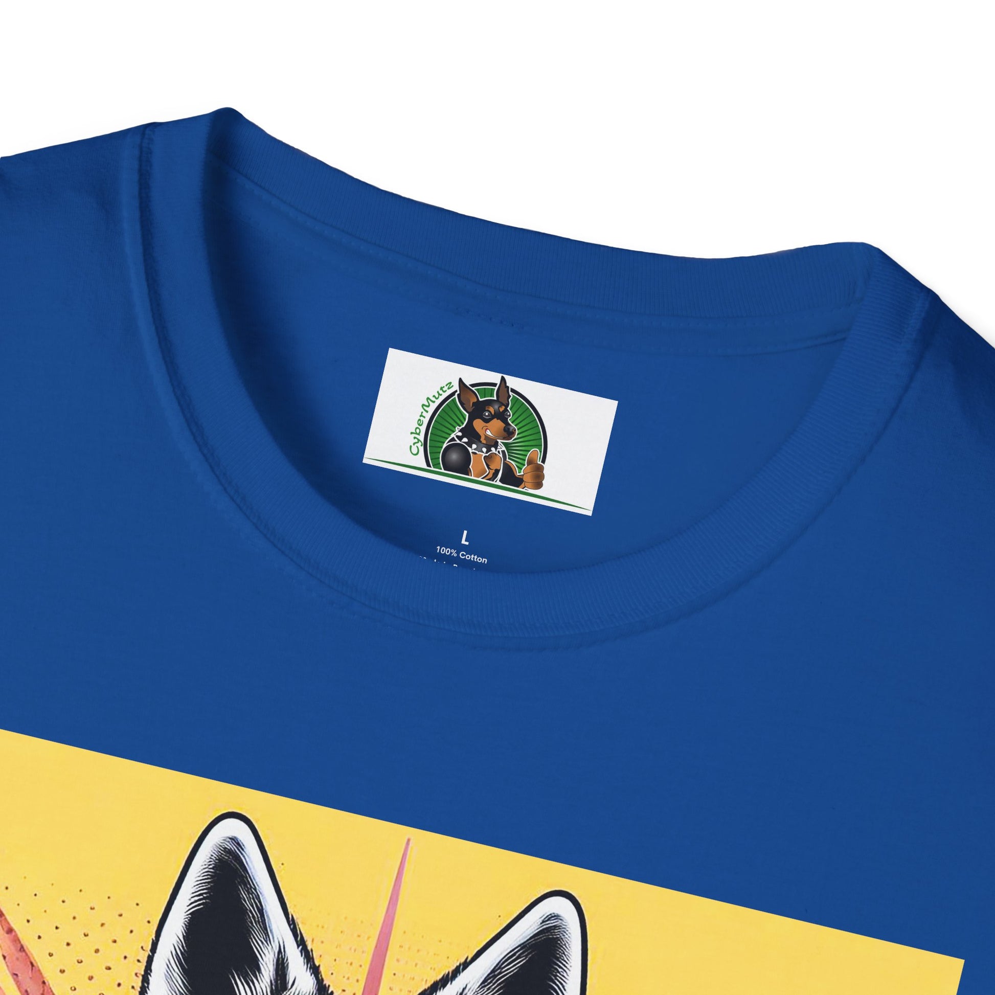 German Shepherd arms and flexing shirt T-Shirt Printify