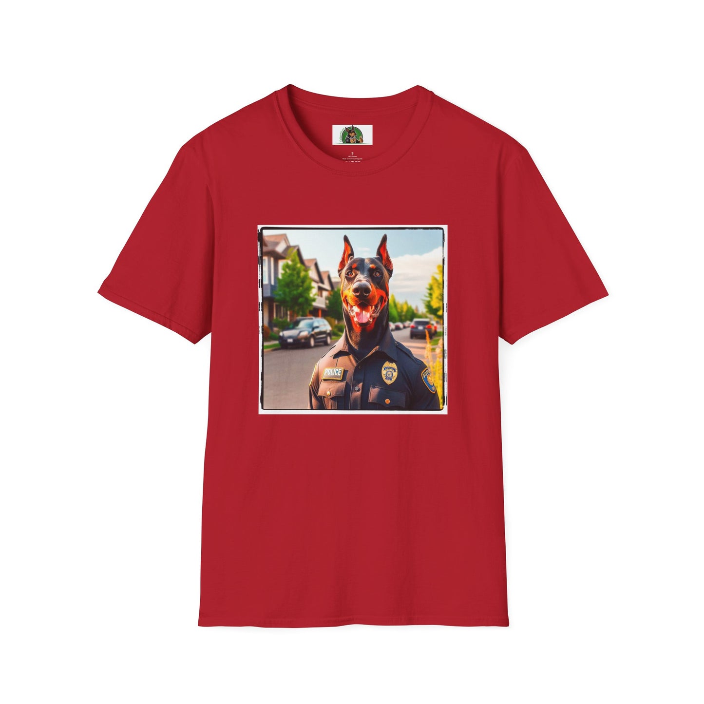 Doberman T-Shirt Printify S Cherry Red 