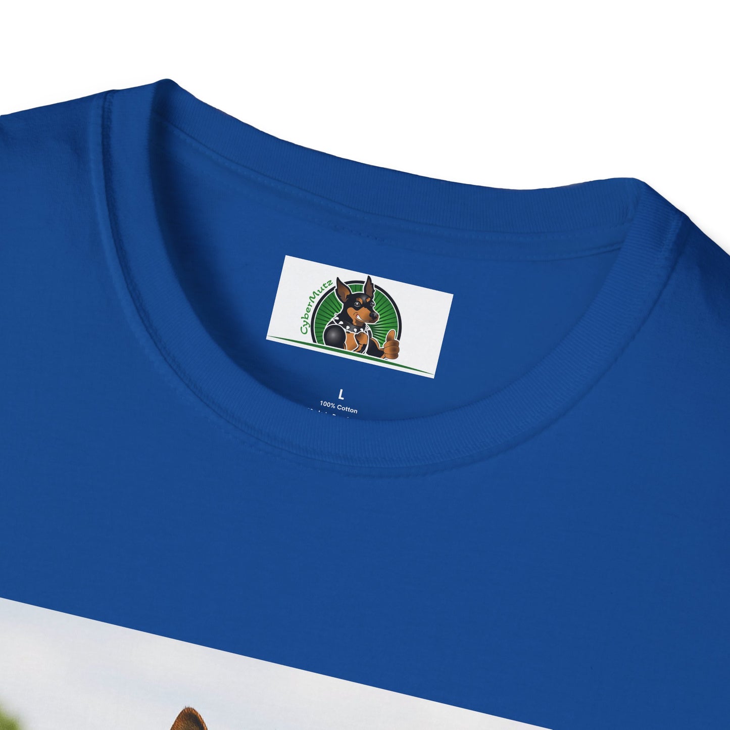 German Shepherd Soccer T-Shirt — Sports Dog Playing Soccer T-Shirt Printify