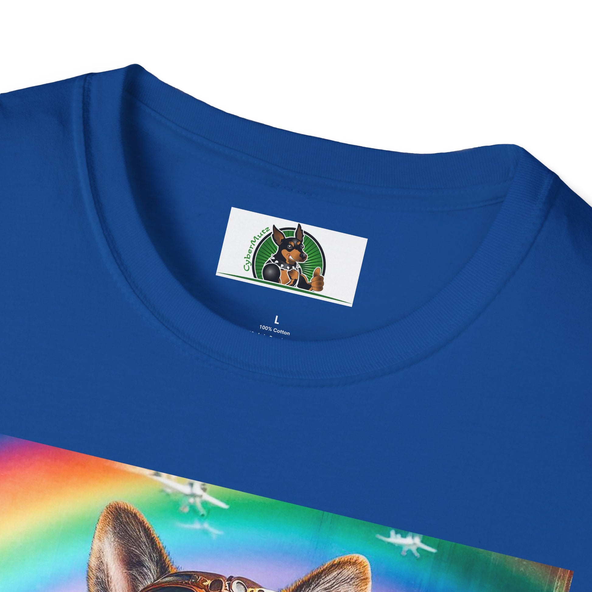 German Shepherd airplane flying T-Shirt Printify