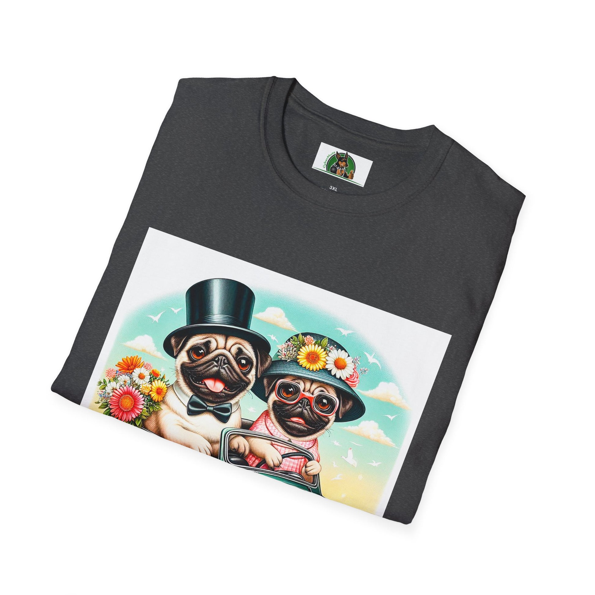 Wacky Pugs T-Shirt Printify   