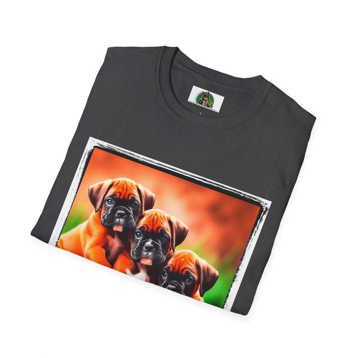 Boxer Puppy Dogs TShirt T-Shirt Printify