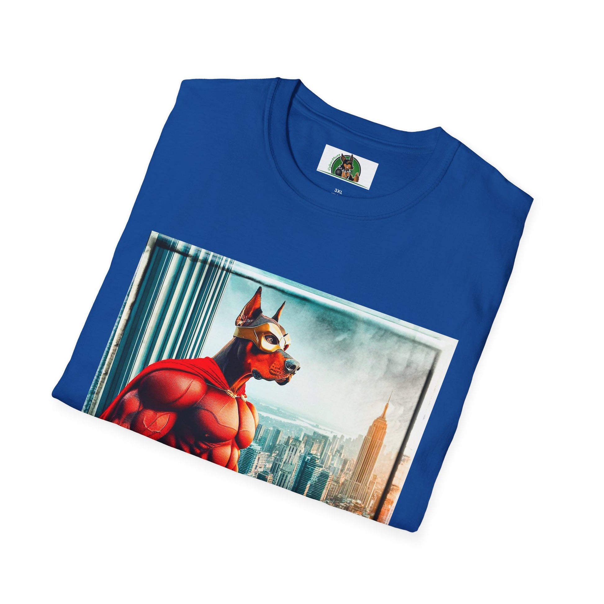 Doberman Spiderman t shirt T-Shirt Printify