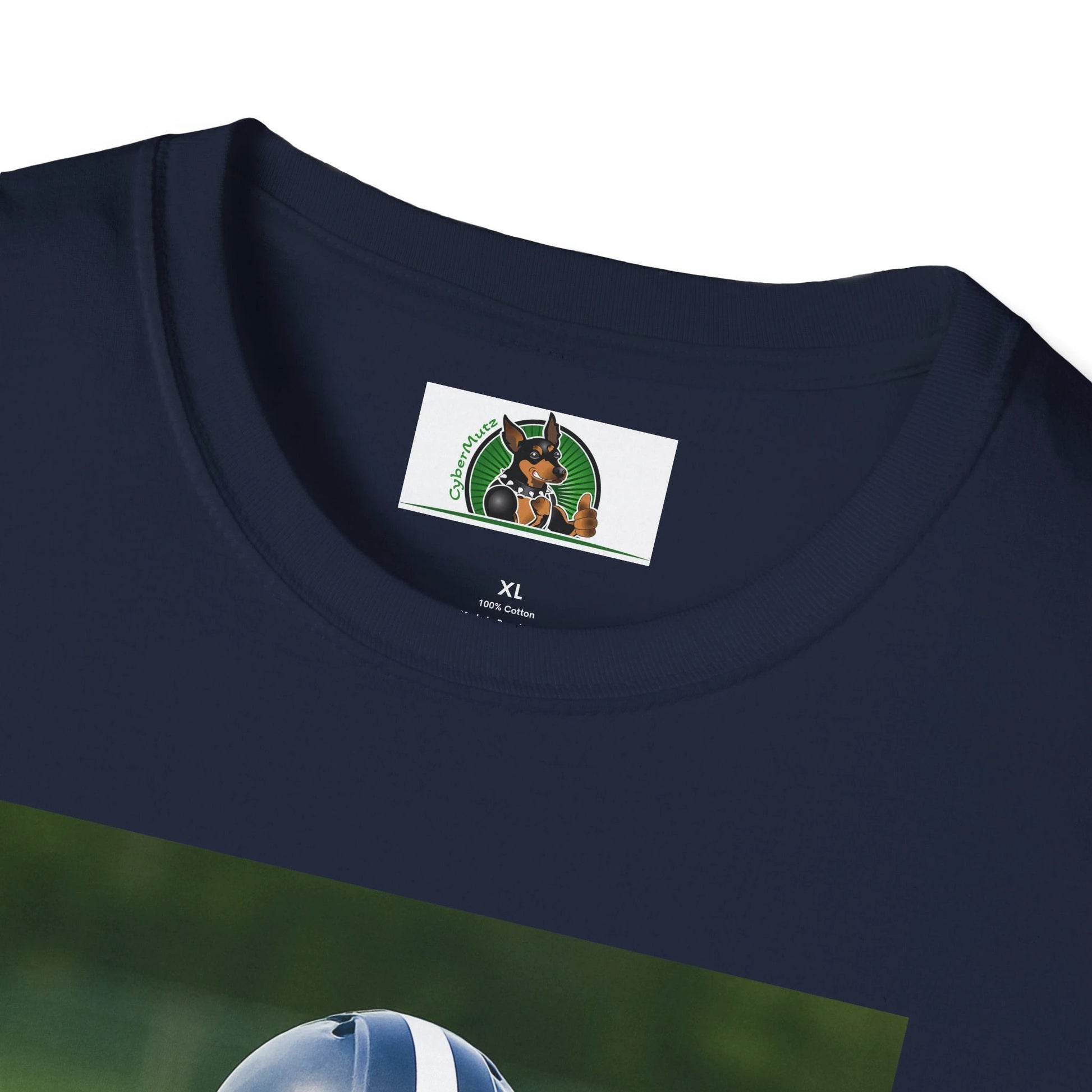 Jack Russell Football T-Shirt — Sports Dog Tee T-Shirt Printify