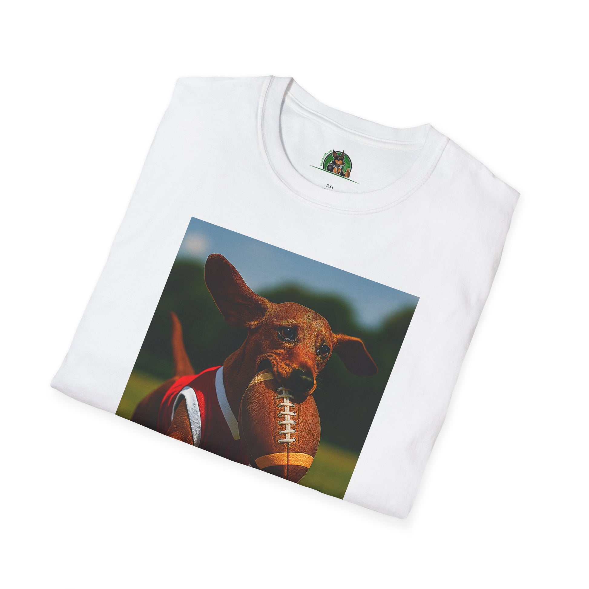 Sports Dachshund Soccer T-Shirt T-Shirt Printify