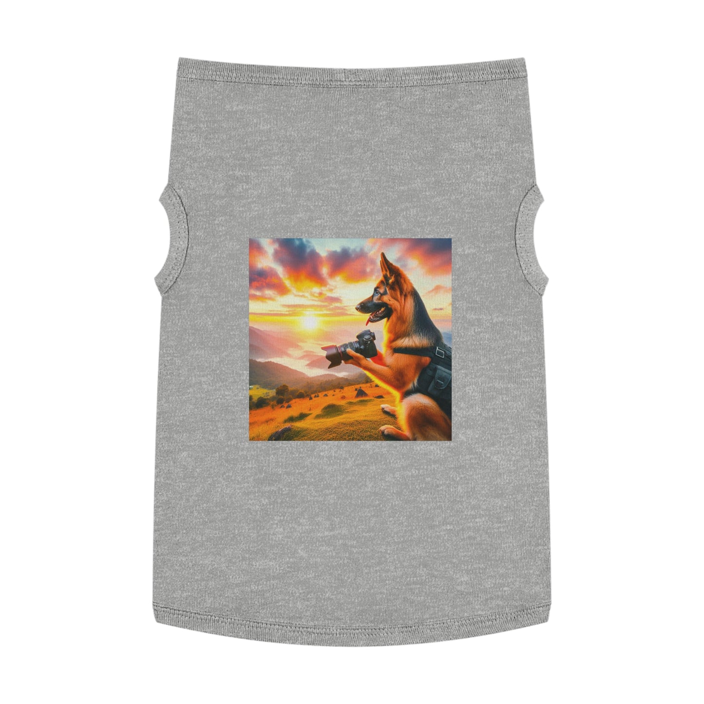 Pet Tank Top German Shepherd Pets Printify XL Heather