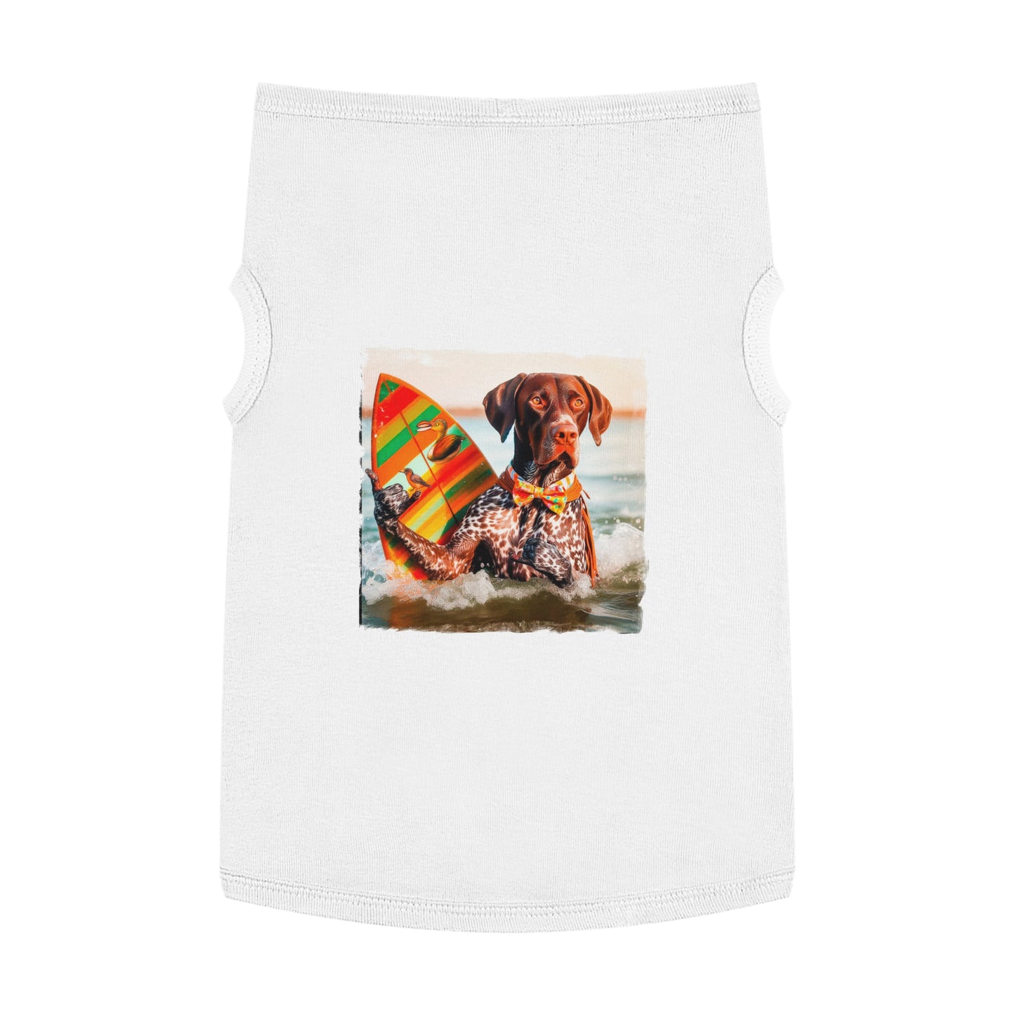 Pet Tank Top German Shorthaired Pointer Pets Printify XL White 