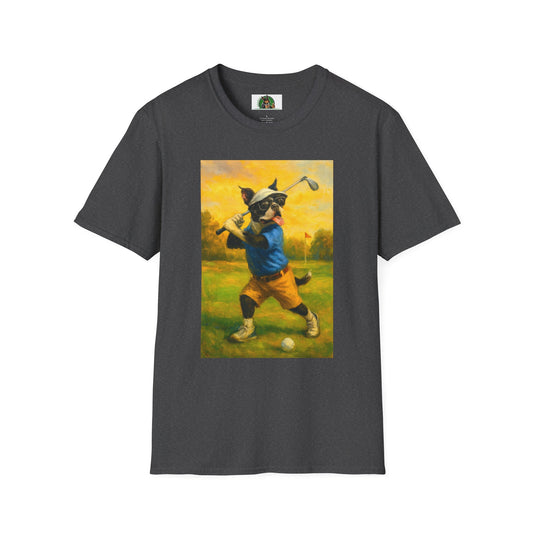 Sports Boston Terrier Golf T-Shirt