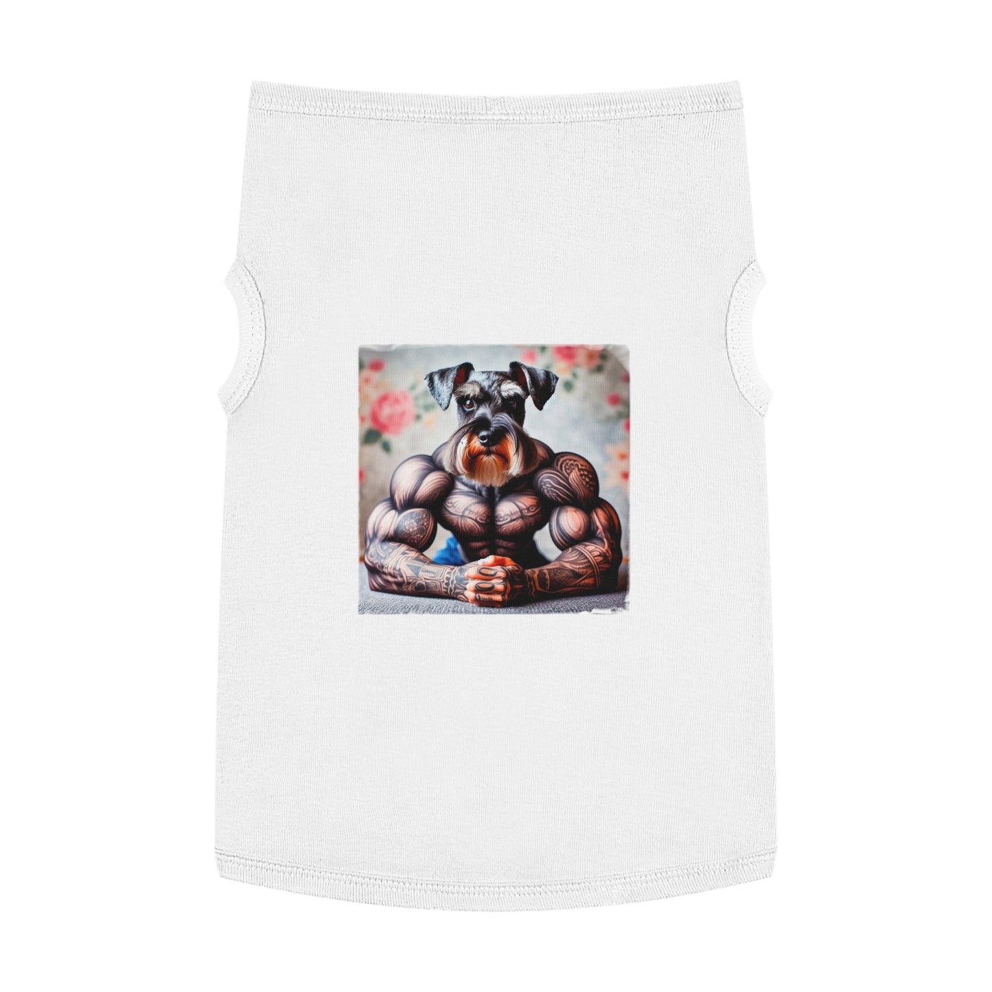 Pet Tank Top Miniature Schnauzer Pets Printify   