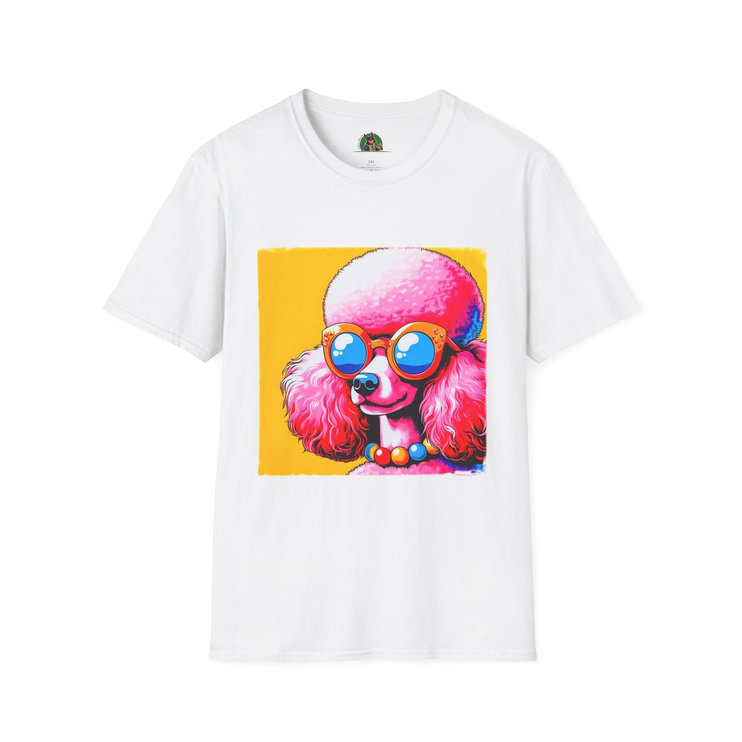 Poodle T-Shirt Printify XS White