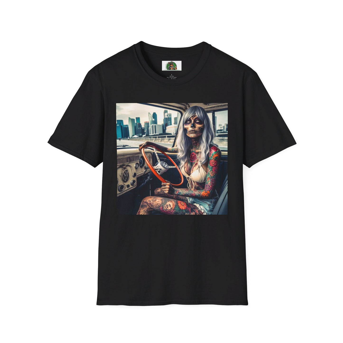 Zombie Girl T-Shirt Printify S Black 