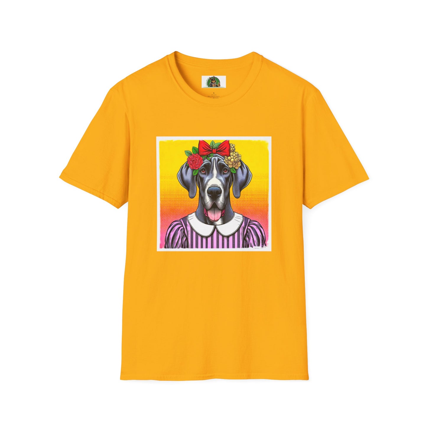 Great Dane T-Shirt Printify S Gold 