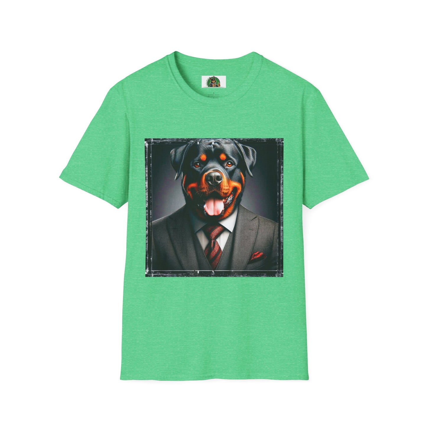 Rottweiler T-Shirt Printify S Heather Irish Green 