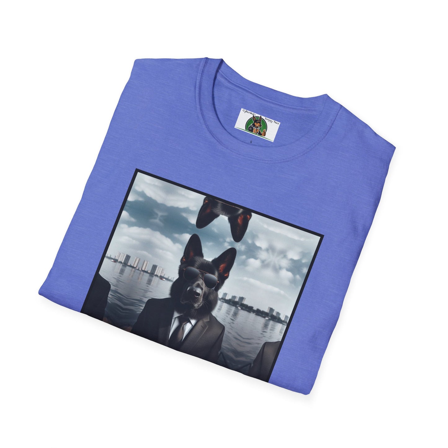 German Shepherd Agent Dog  Unisex Softstyle T-Shirt