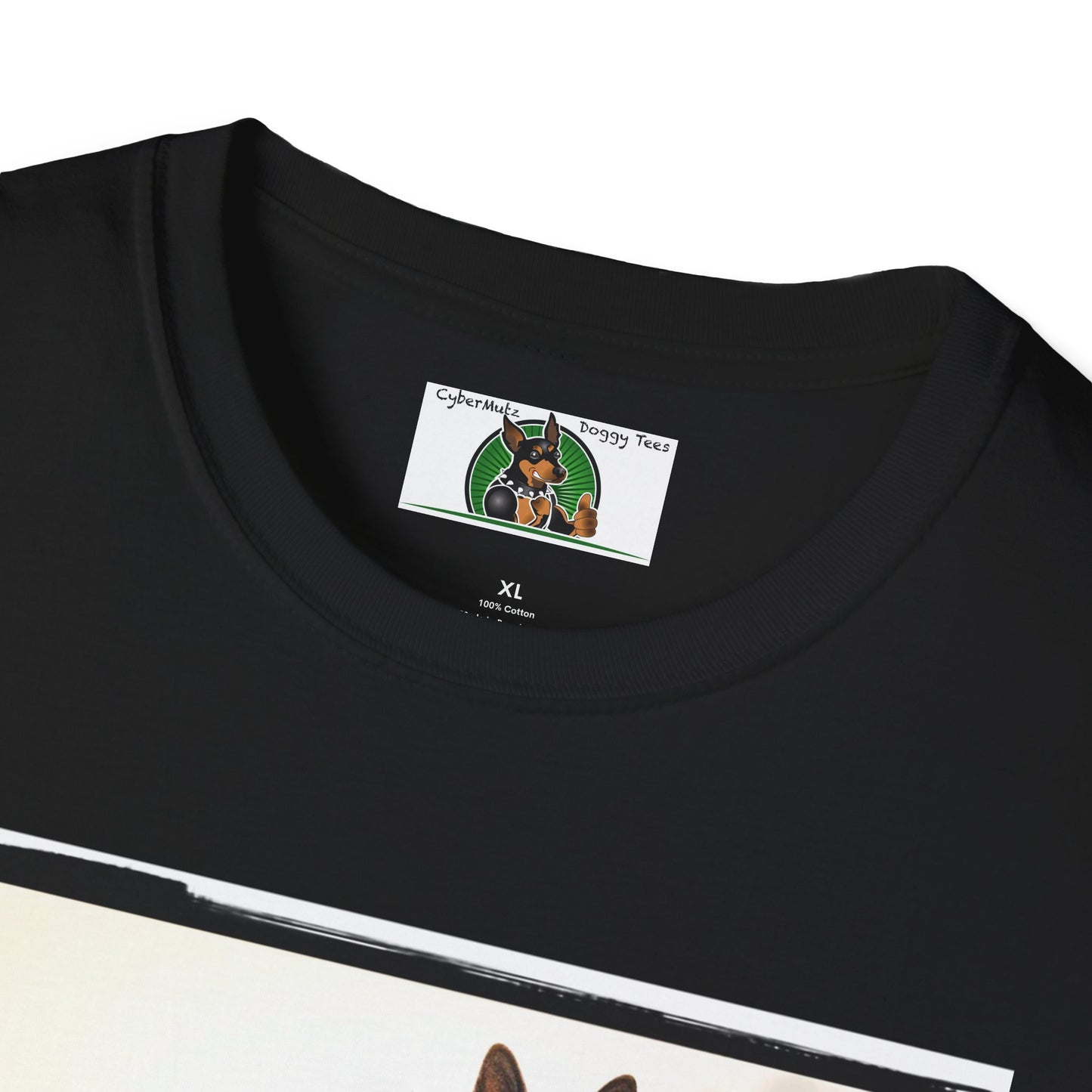 Road Bike German Shepherd Unisex Softstyle T-Shirt