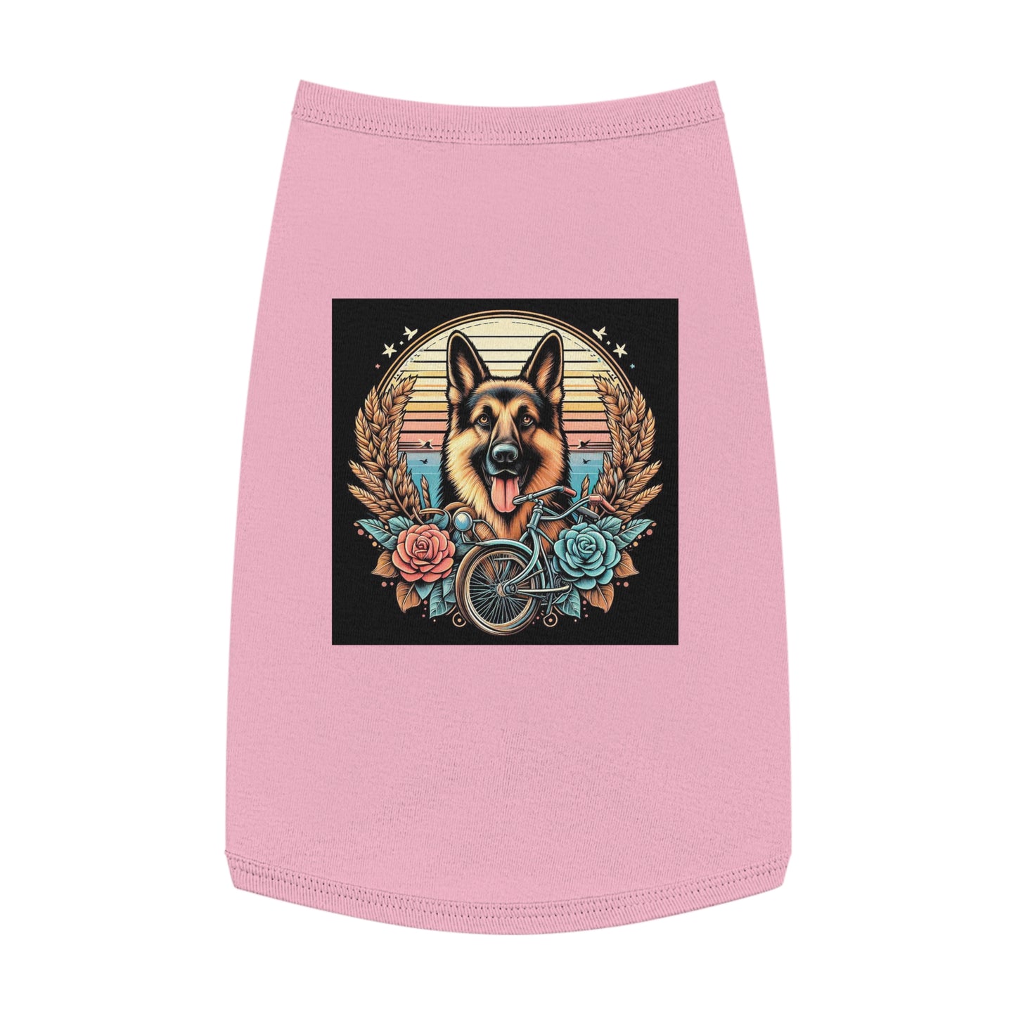 Pet Tank Top German Shepherd Pets Printify L Pink 