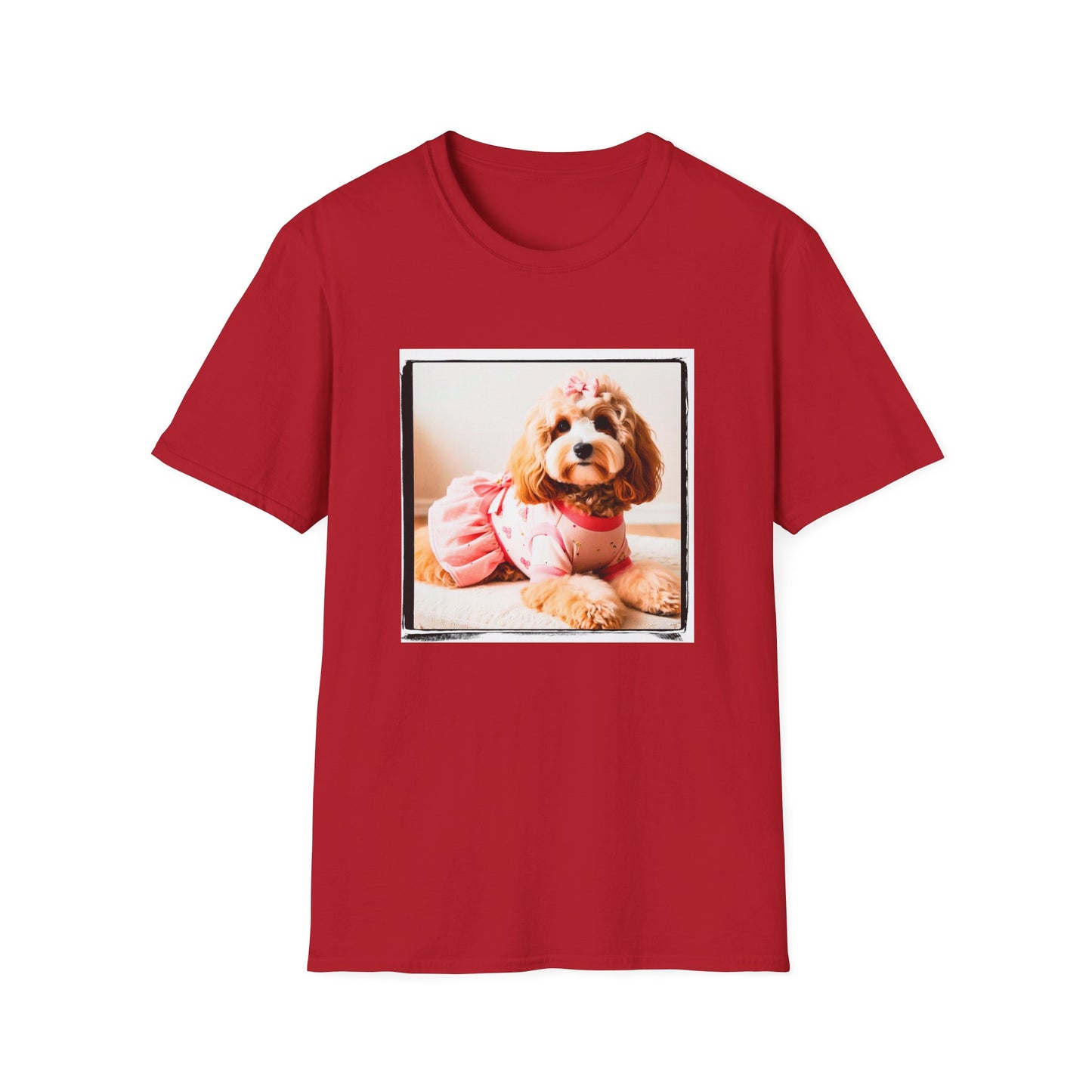 CockerPoo T-Shirt Printify S Cherry Red