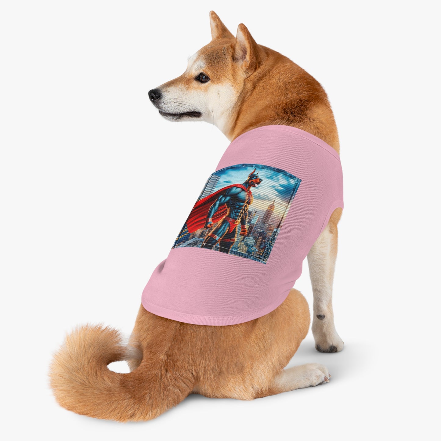 Pet Tank Top Doberman muscleman hero t shirt