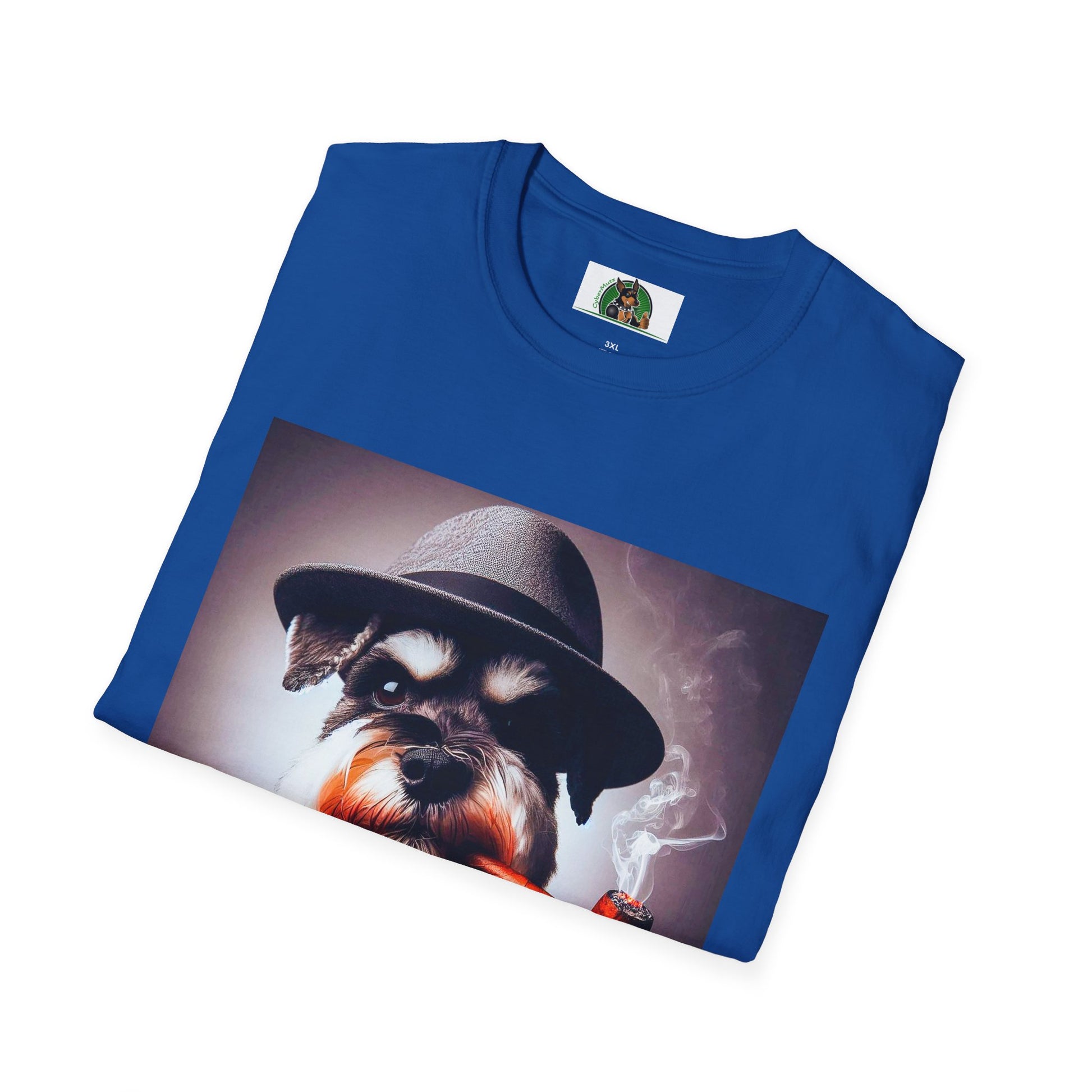 Miniature Schnauzer cigar smoking shirt T-Shirt Printify