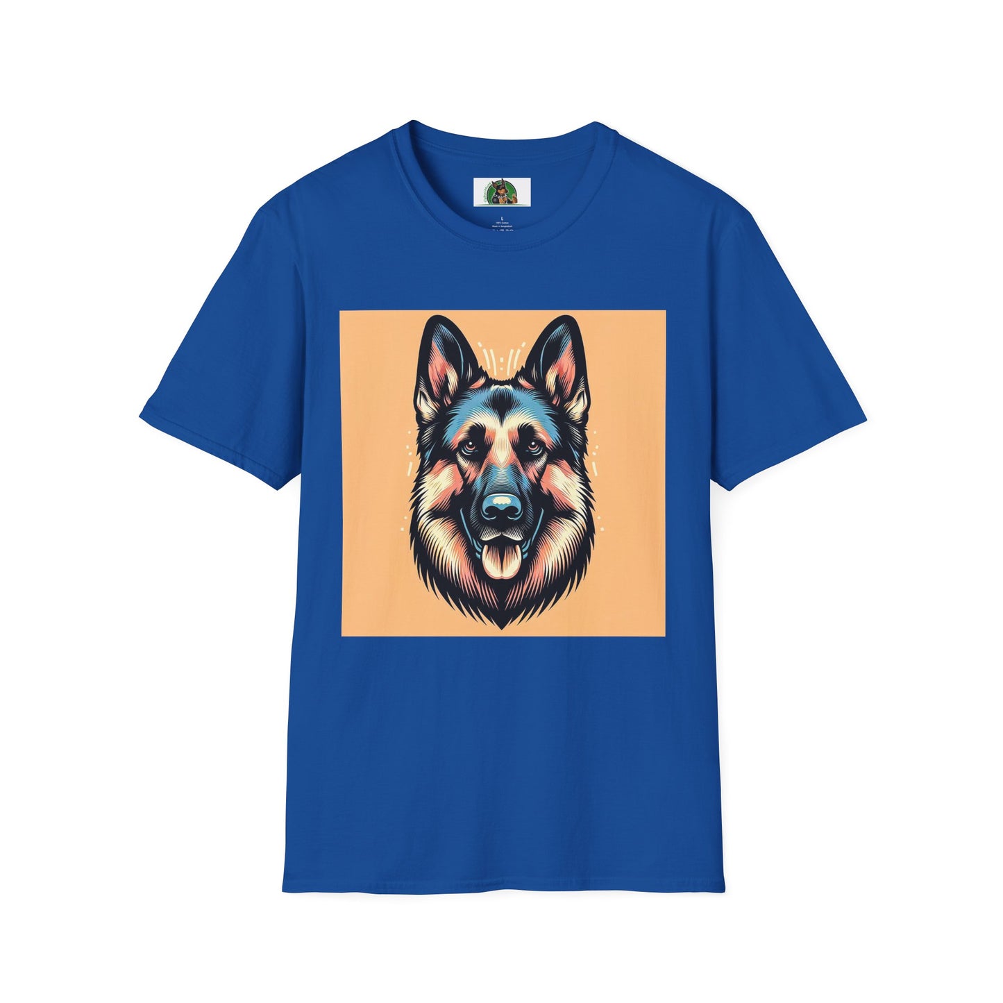 German Shepherd puppy shirt T-Shirt Printify S Royal