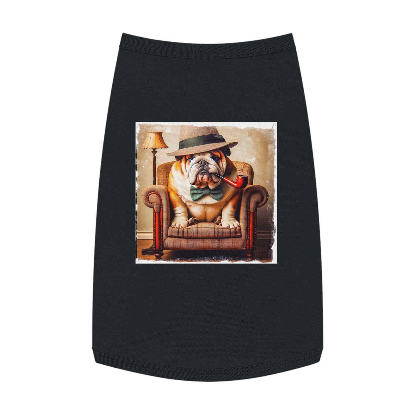 Pet Tank Top Bulldog Pets Printify L Black 