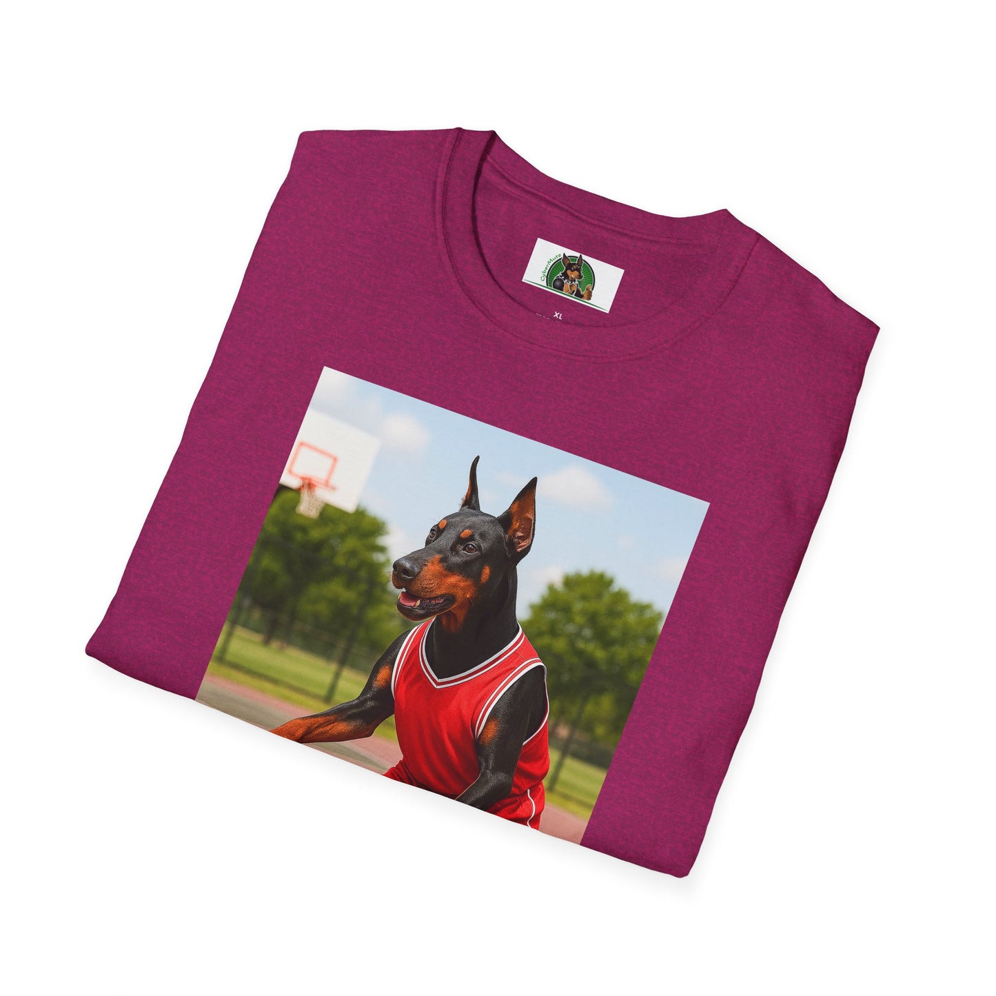 Basketball Doberman Sports T-Shirt