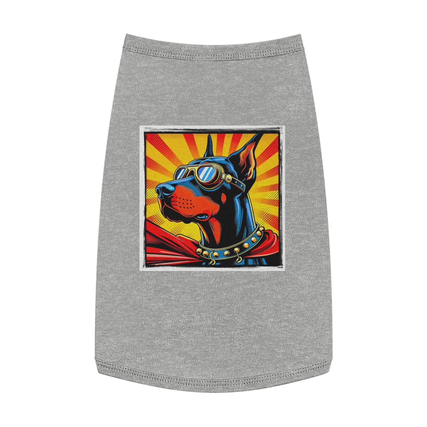 Pet Tank Top Doberman Pets Printify L Heather