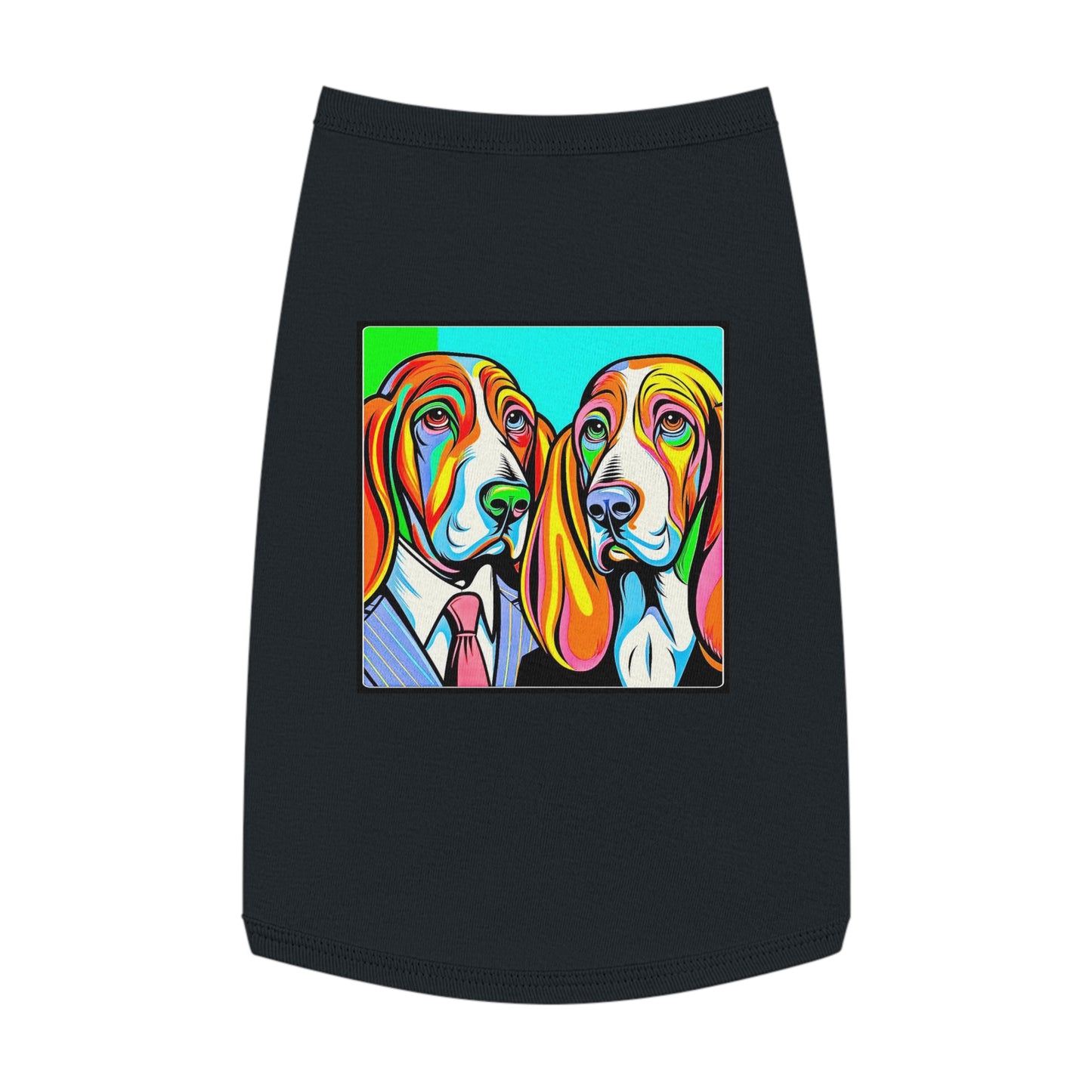 Pet Tank Top Basset Hound Pets Printify L Black