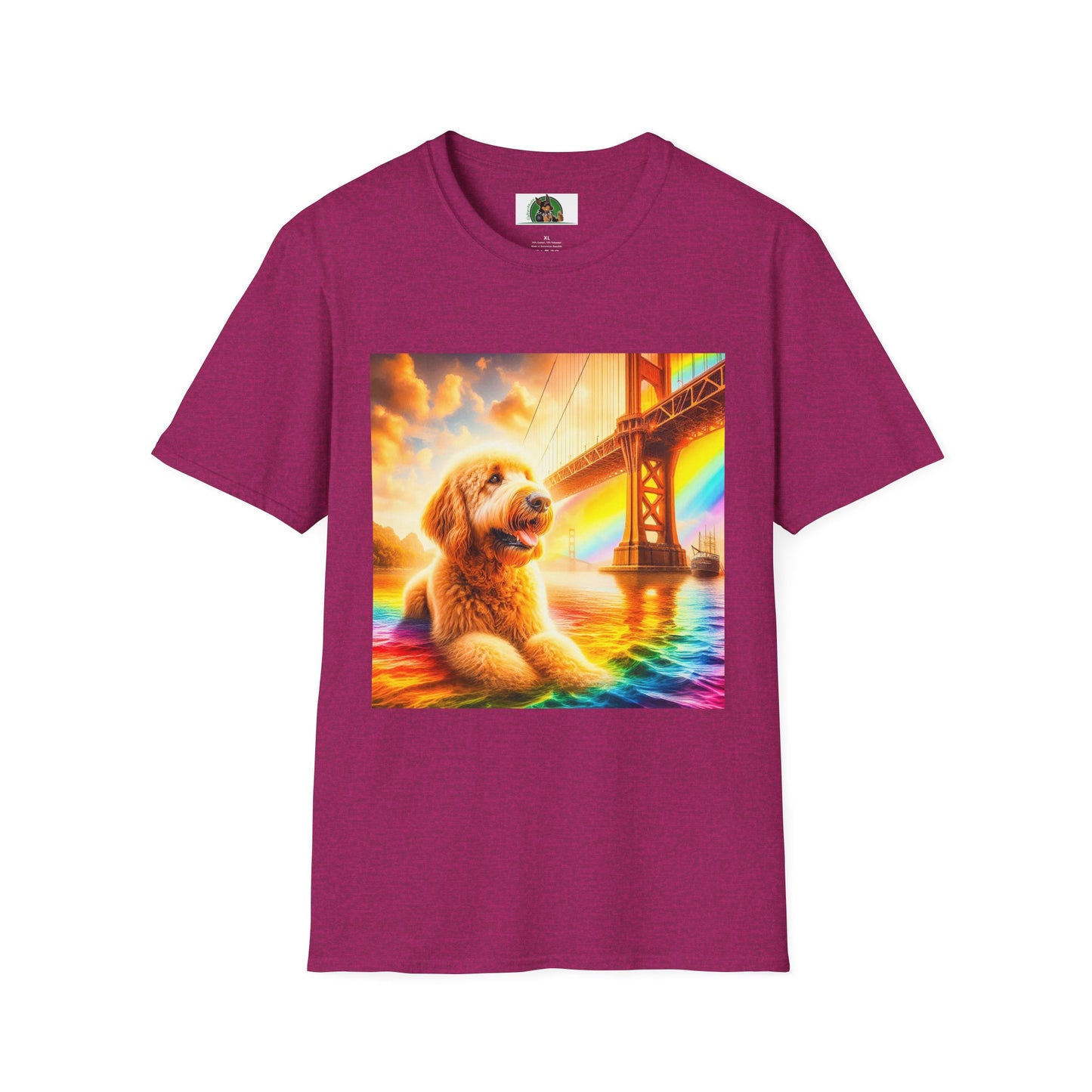 Golden Doodle T-Shirt Printify S Antique Heliconia