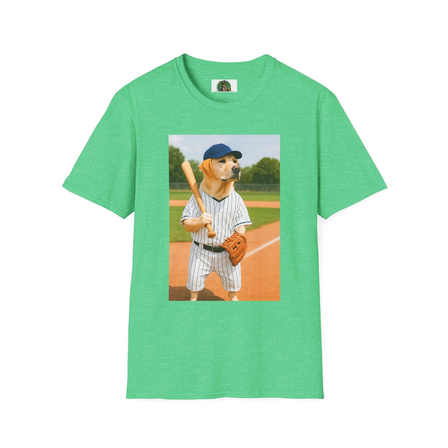 Labrador Retriever Basketball T-Shirt — Sports Dog Tee for Dog Lovers T-Shirt Printify Heather Irish Green S