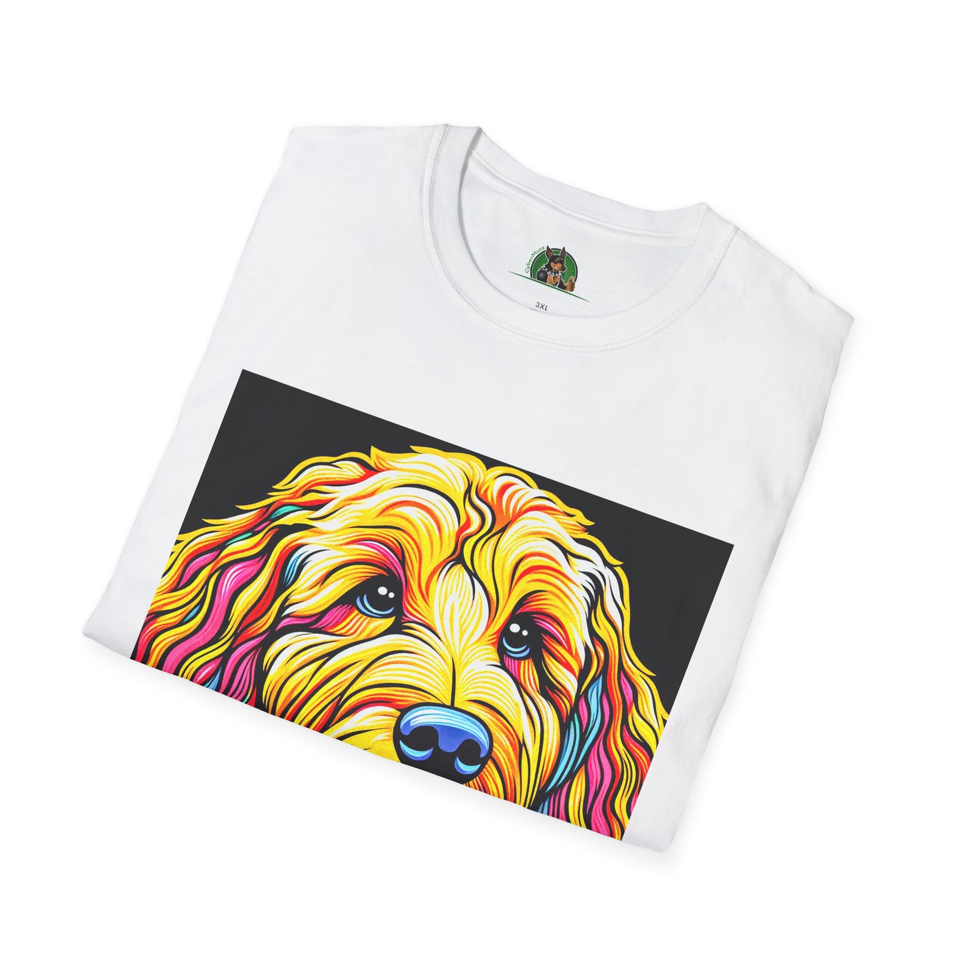 Golden Doodle pretty colors t shirt T-Shirt Printify