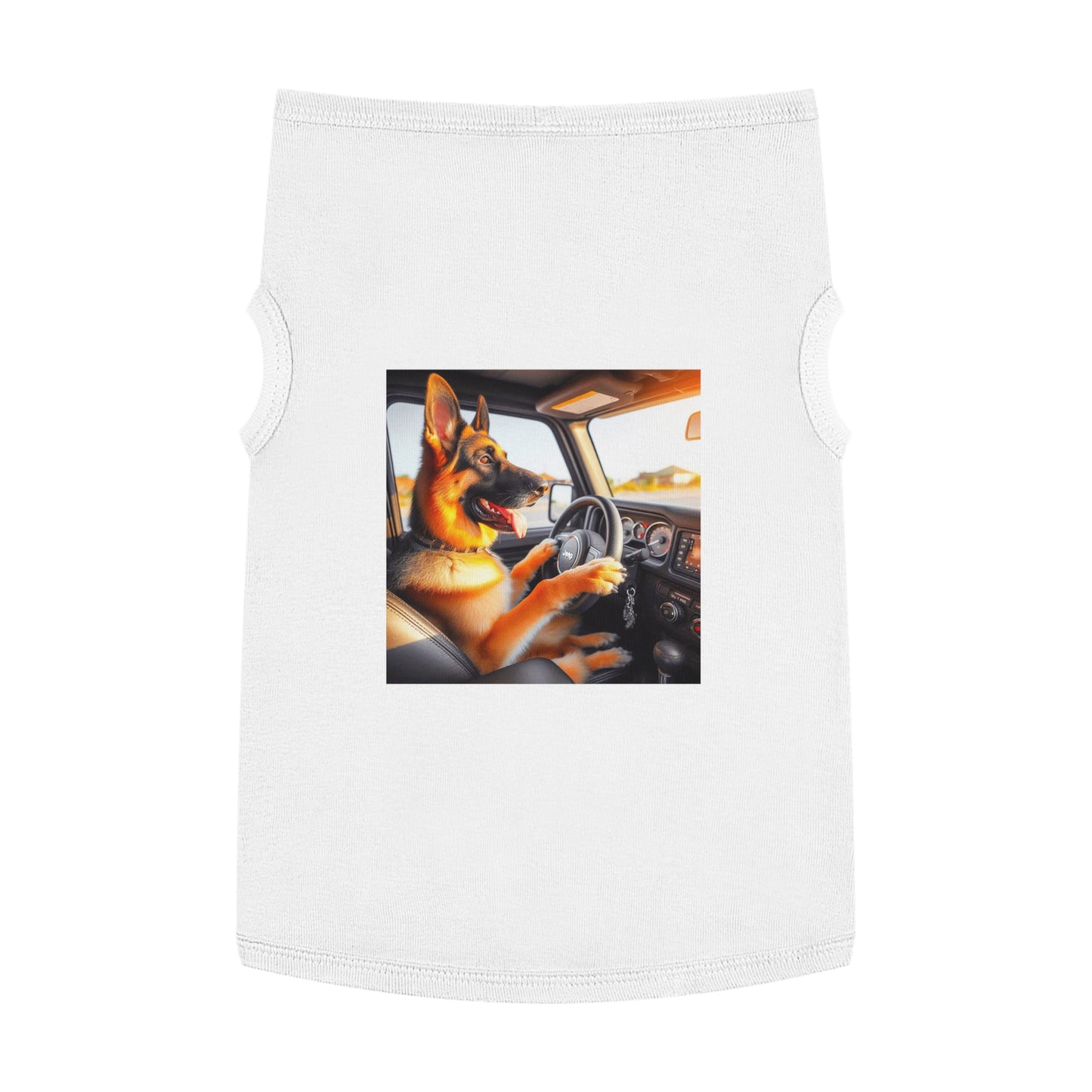 Pet Tank Top German Shepherd Pets Printify XL White 