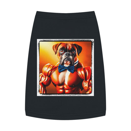 Pet Tank Top Buffed Boxer Pets Printify M Black 