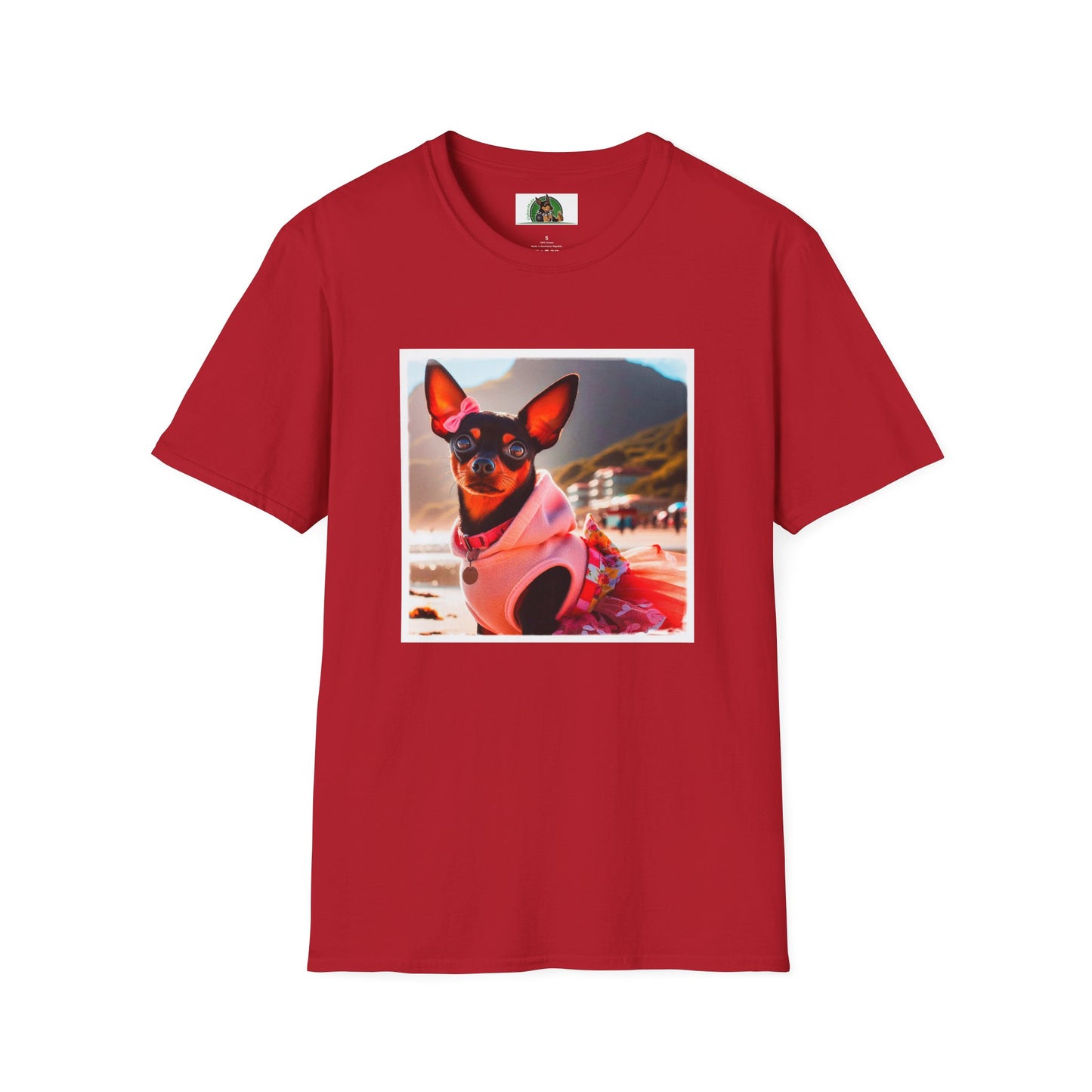 Min Pin T-Shirt T-Shirt Printify S Cherry Red 