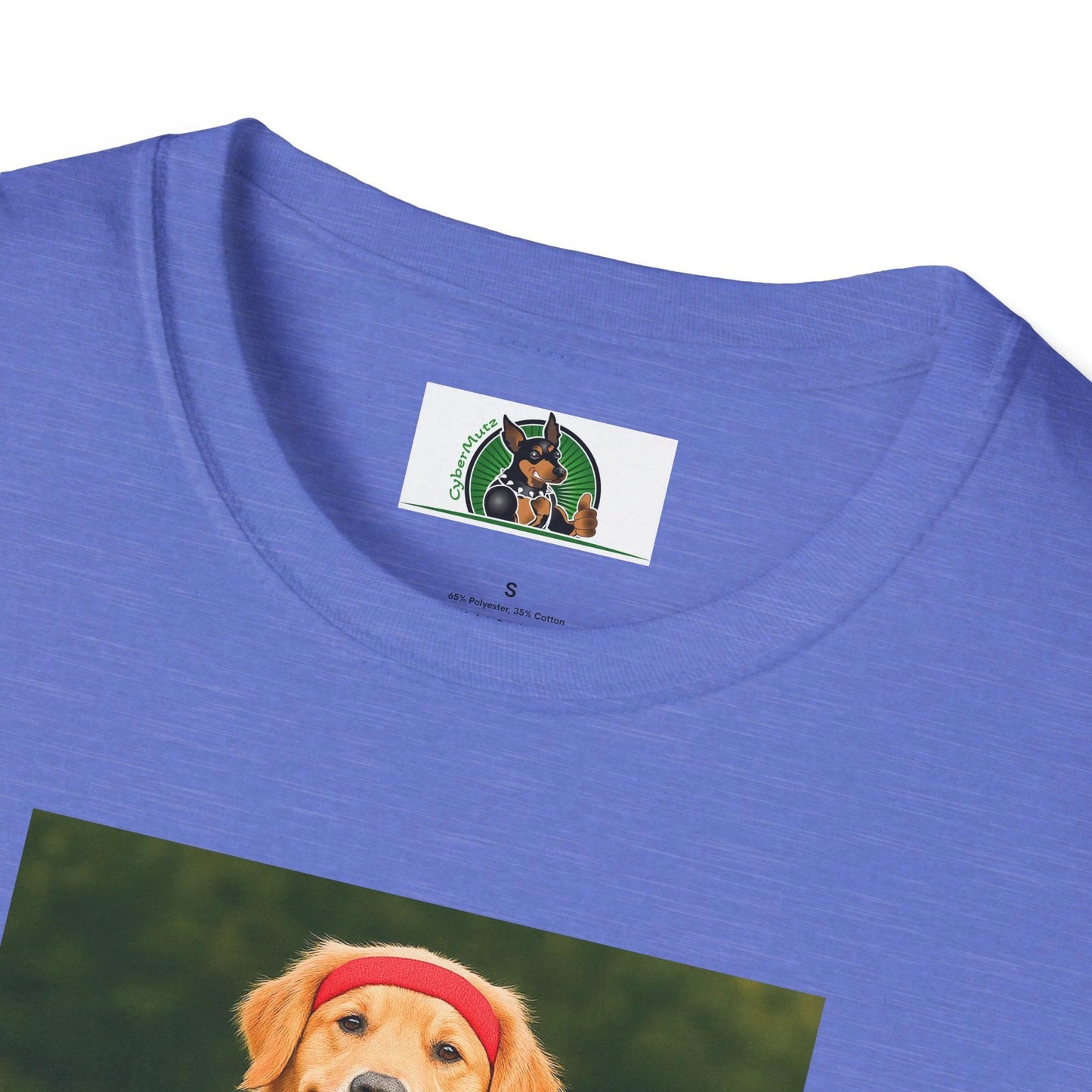 Golden Retriever Playing Basketball T-Shirt — Sports Dog Tee by Printify