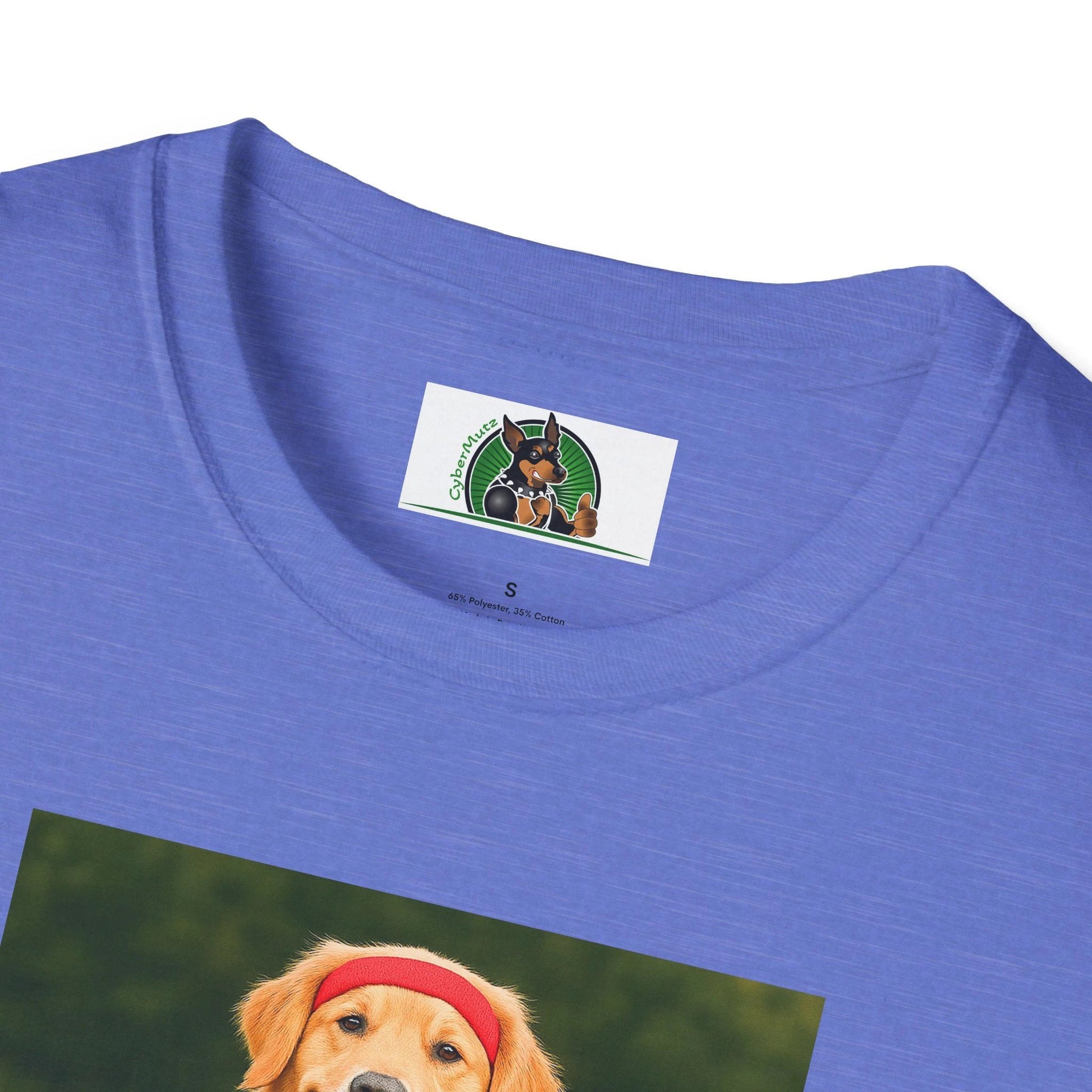 Golden Retriever Playing Basketball T-Shirt — Sports Dog Tee by Printify