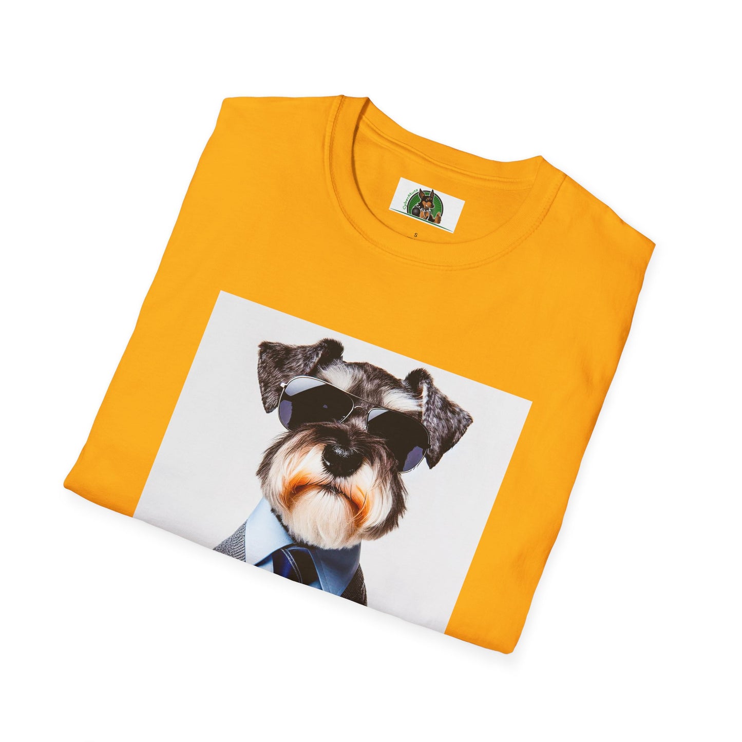 Schnauzer T-Shirt with Miniature Schnauzer Design T-Shirt Printify   