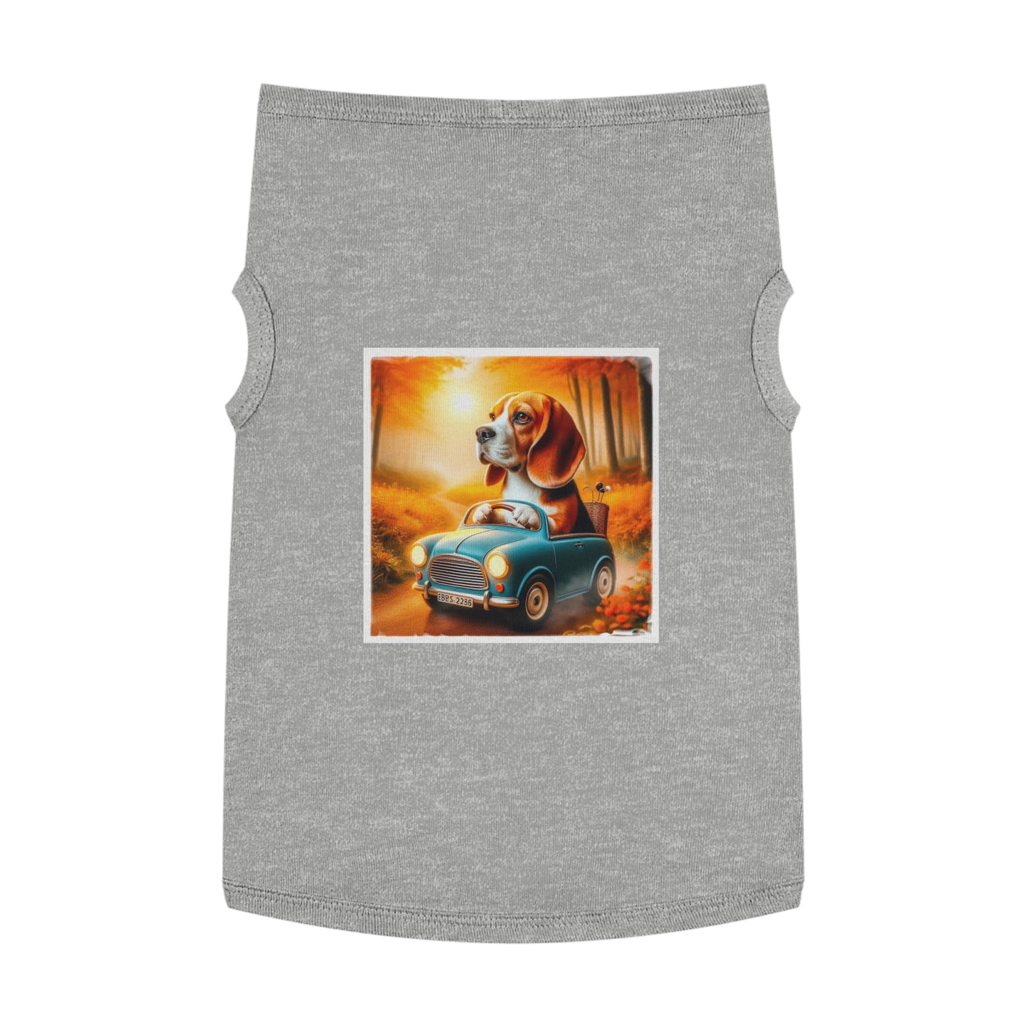 Pet Tank Top Wacky Beagle Pets Printify XL Heather 