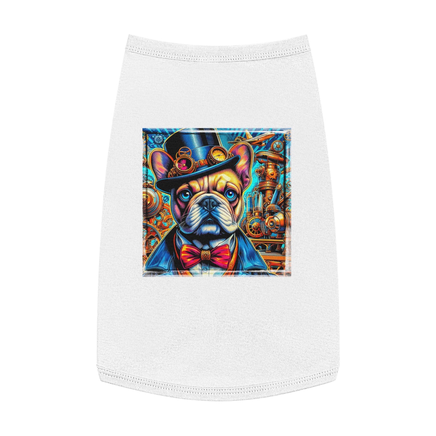 Pet Tank Top French Bulldog Pets Printify L White