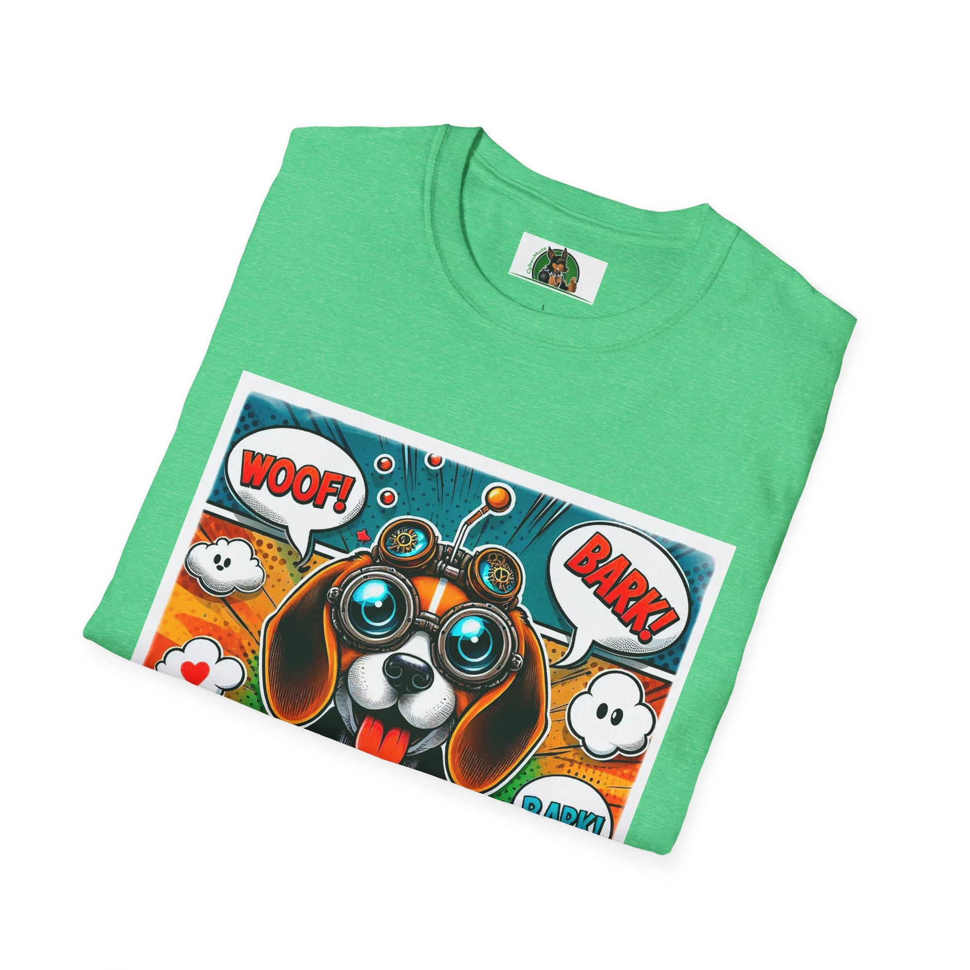 Wacky Beagle Cartoon Pop Art Dog T-Shirt Printify   