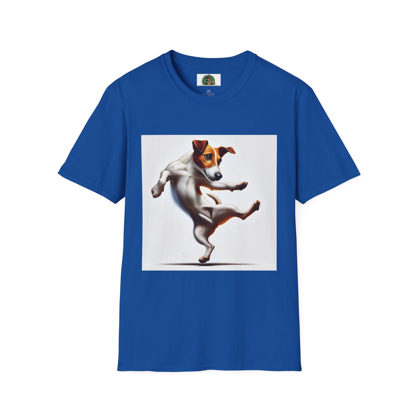 Dancing Jack Russell Tee T-Shirt Printify XS Royal