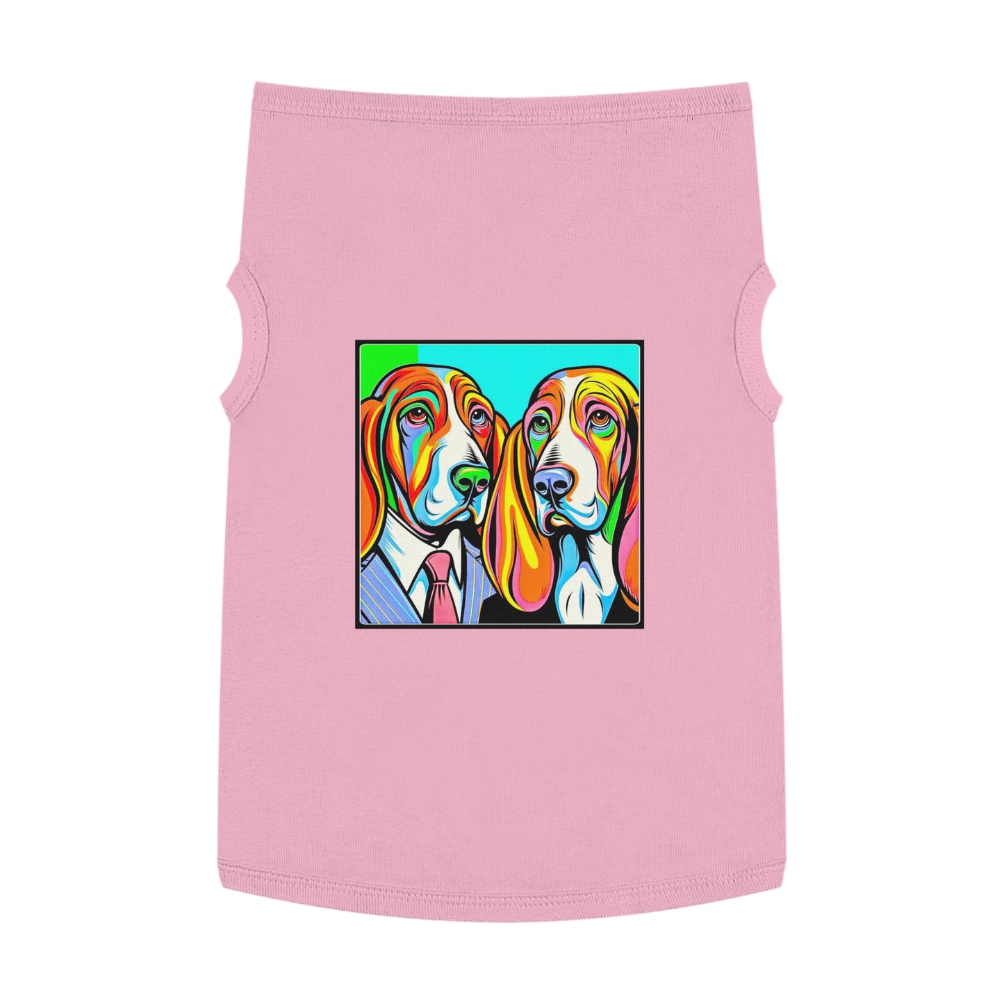 Pet Tank Top Basset Hound Pets Printify XL Pink